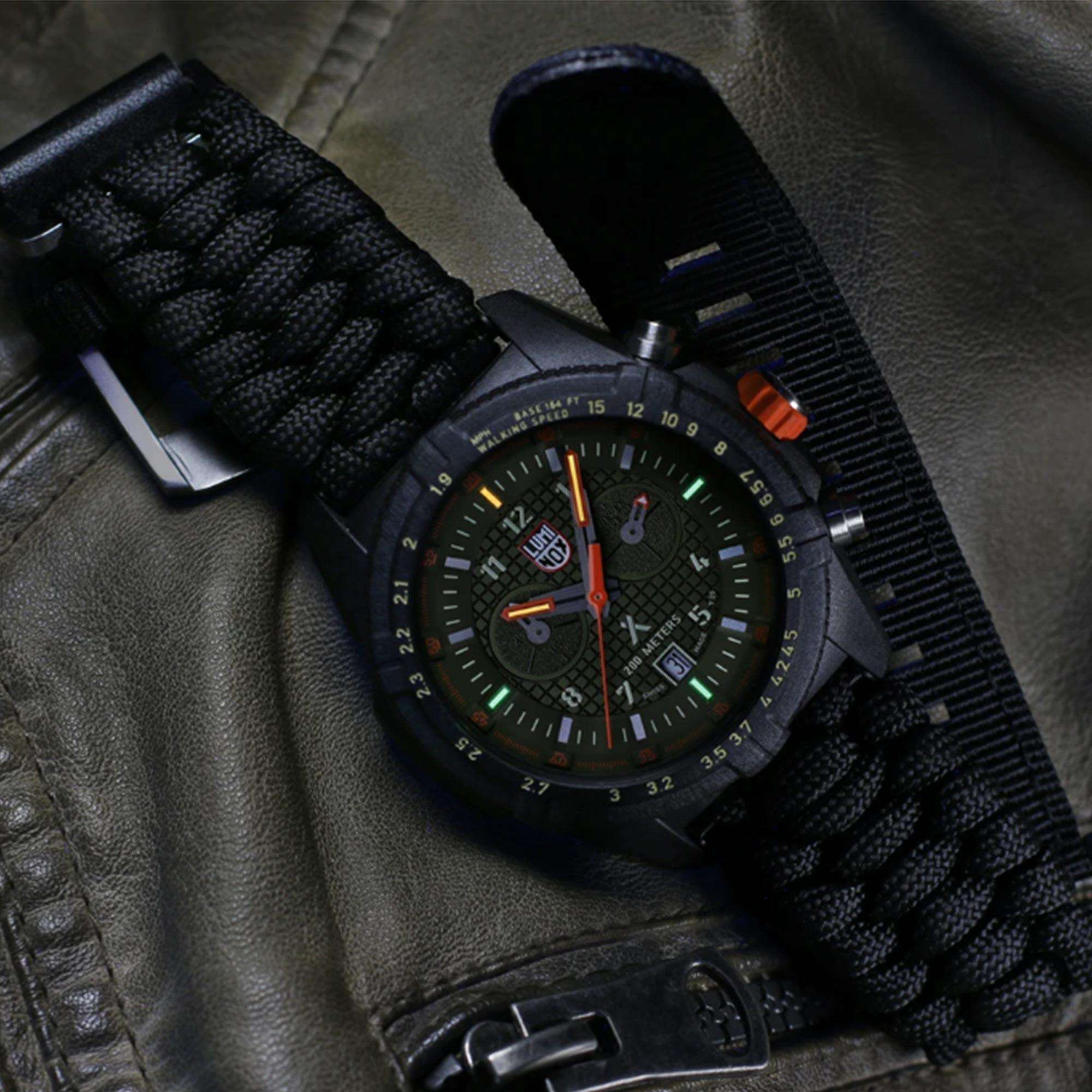 Luminox x Bear Grylls Survival LAND 3780 Series Quartz Green Dial Nylon Strap Men's Watch XB.3797.KM RRP £615
