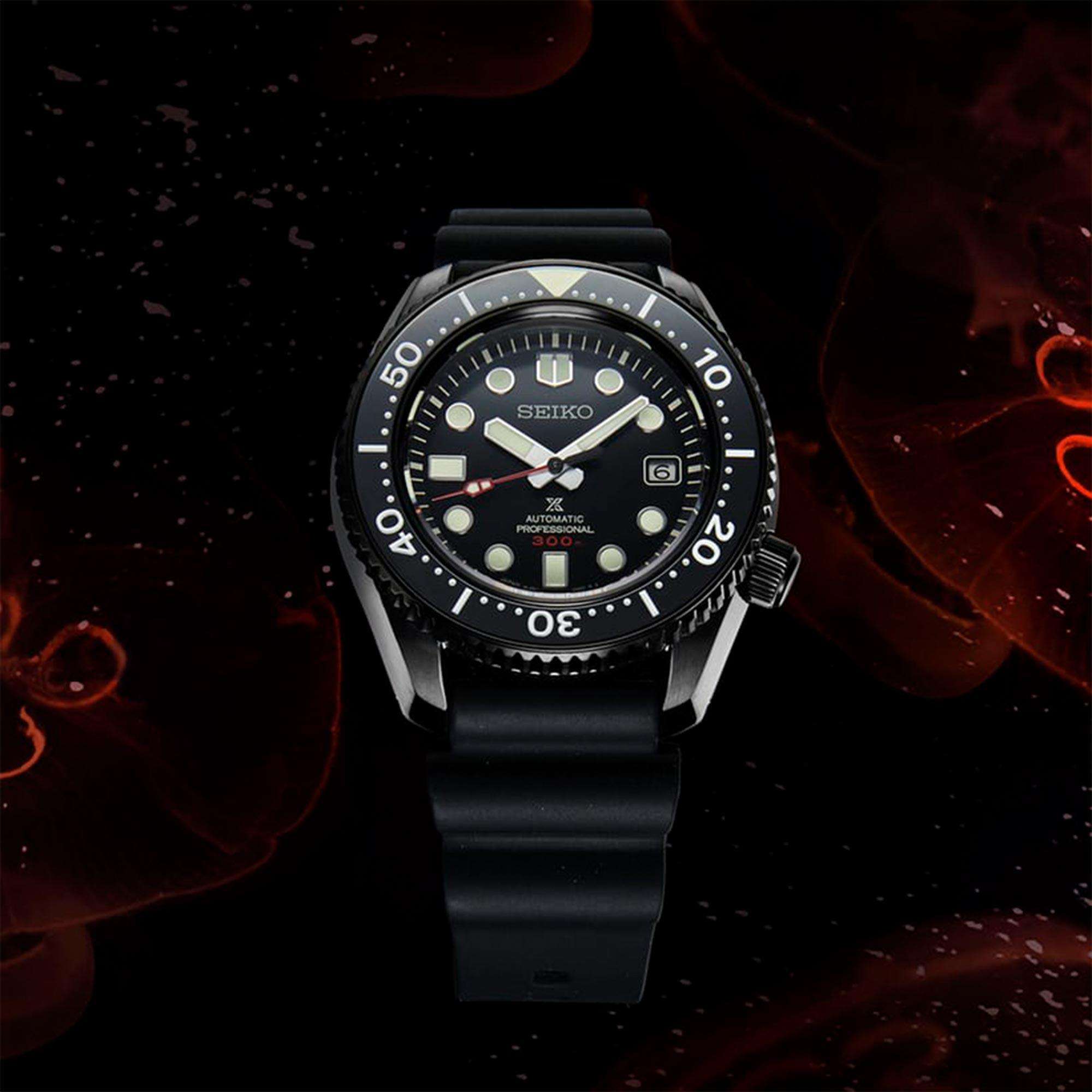 Seiko Limited Edition Diver’s Prospex Black Series ‘Turtle’ Automatic Black Dial Silicone Strap Men’s Watch SLA035J1 RRP £2,700