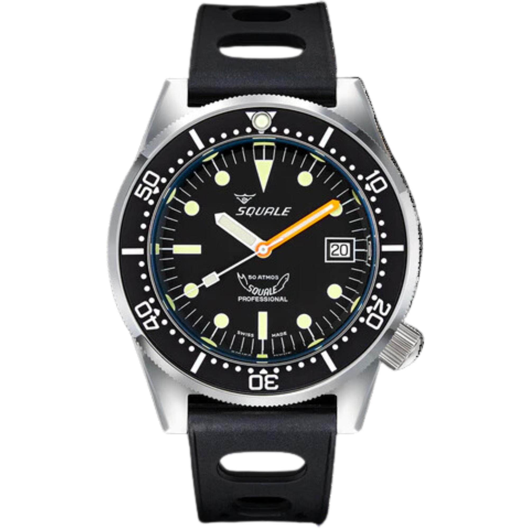 Squale Super-Squale Automatic Grey Dial Milanese Stainless Steel Bracelet Men’s Watch SUPERSSG.AC