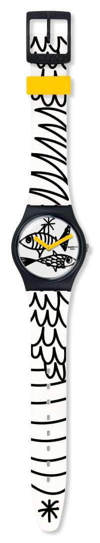 Swatch Pesciolini Fish Theme 34mm Case Boys Watch GB303