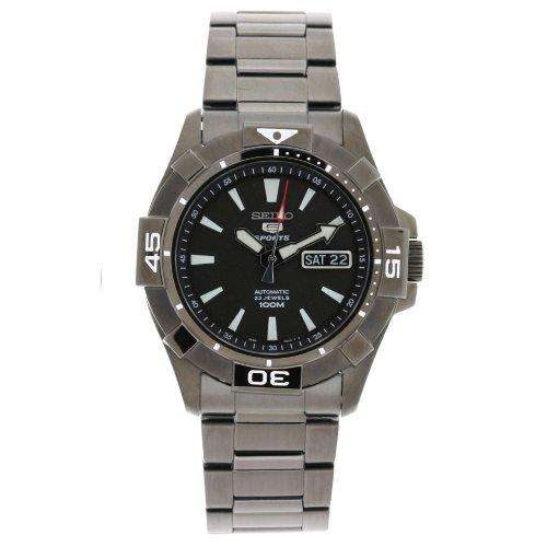 Seiko Men's SNZH15 23 Jewels Stainless Steel Automatic Black Dial Watch SNZH15K1