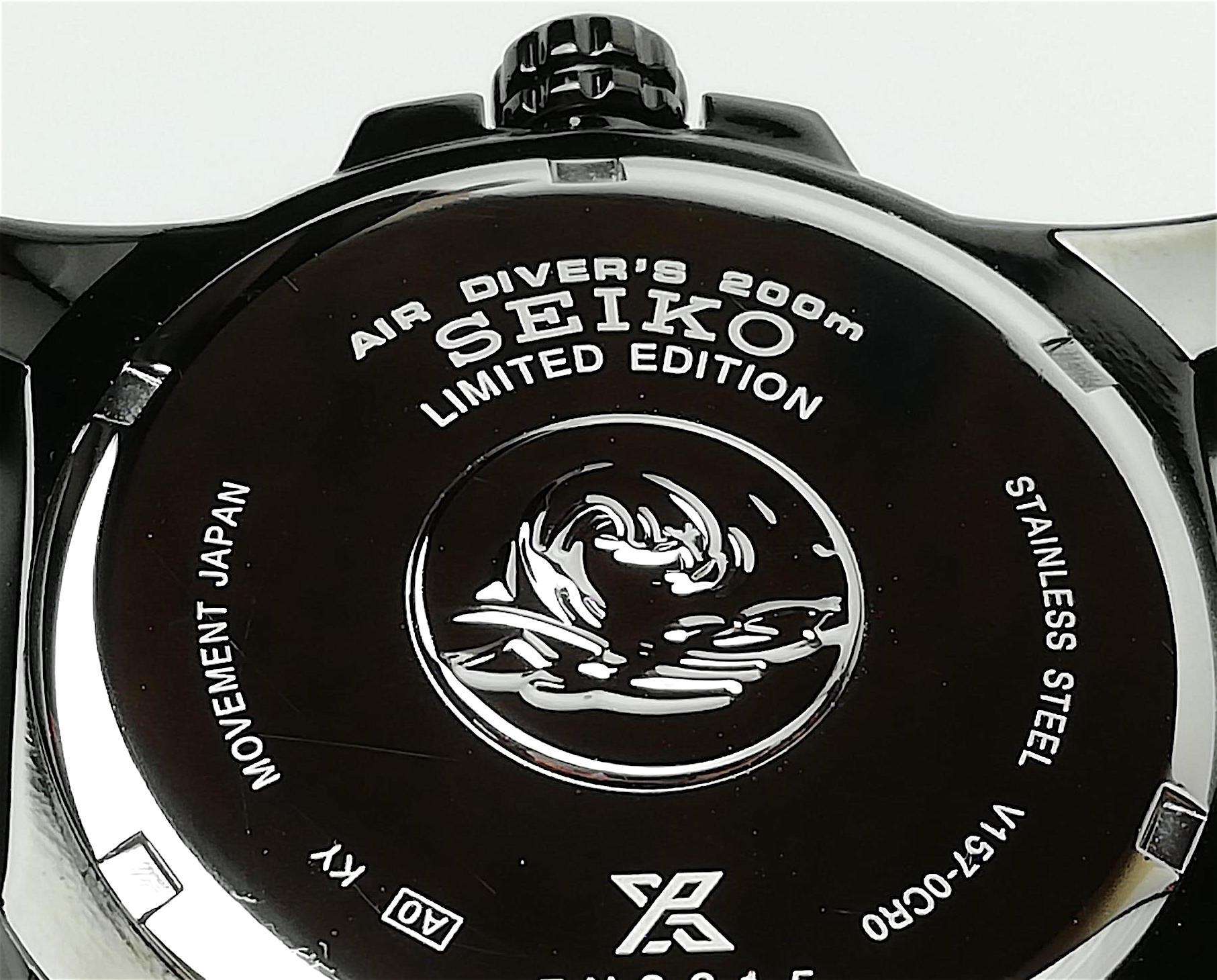 Seiko Prospex Solar Black Series Limited Edition Black Dial Men's Diver's Watch SNE493P1
