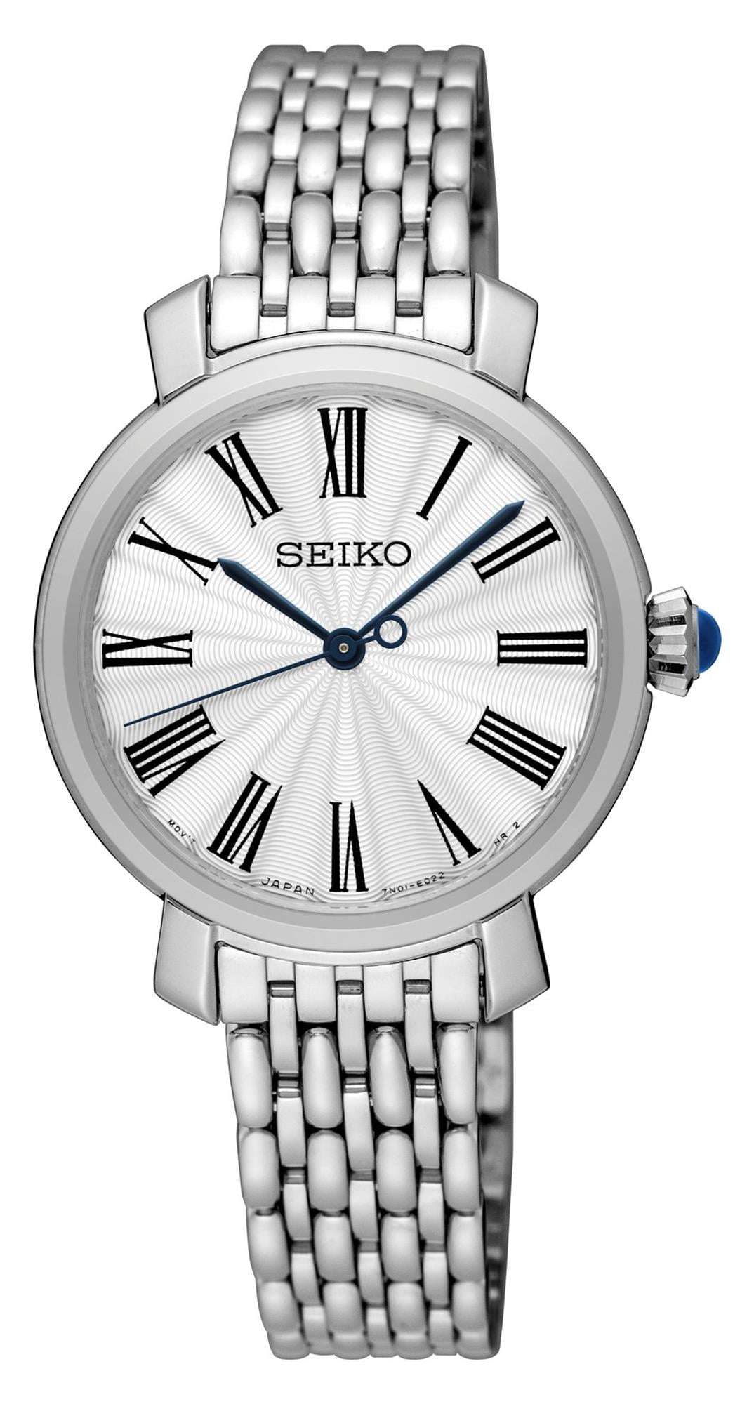 Seiko Quartz Stainless Steel Silver Dial Ladies' Watch SRZ495P1 - WatchNation