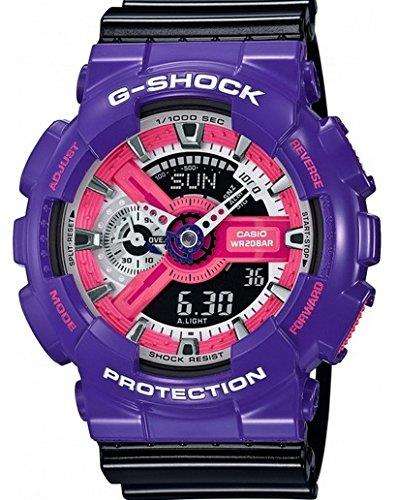 Casio G-shock Men's Watch Analogue Quartz Resin Black GA-110NC-6AER