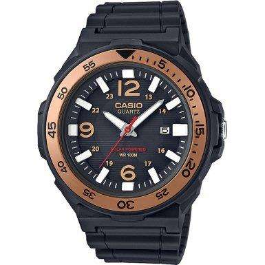 Casio Classic Rose Gold Bezel Black Men's Watch MRW-S310H-9BVEF - WatchNation