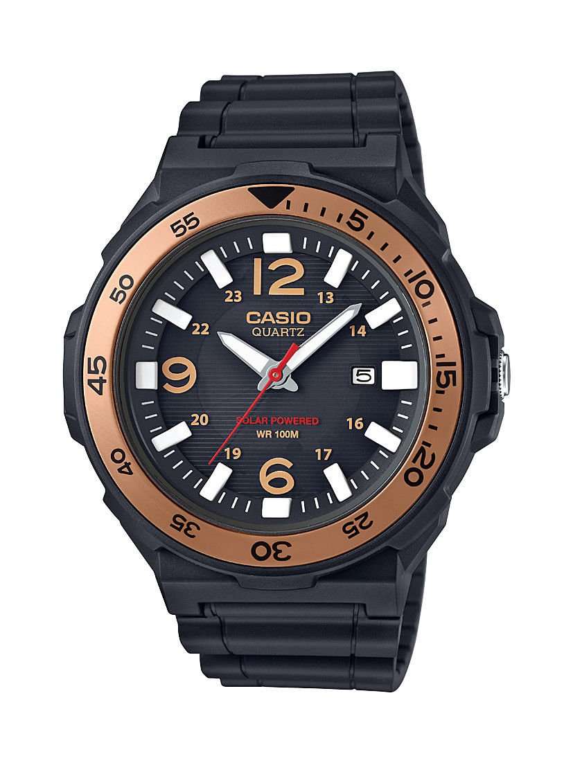 Casio Classic Rose Gold Bezel Black Men's Watch MRW-S310H-9BVEF - WatchNation