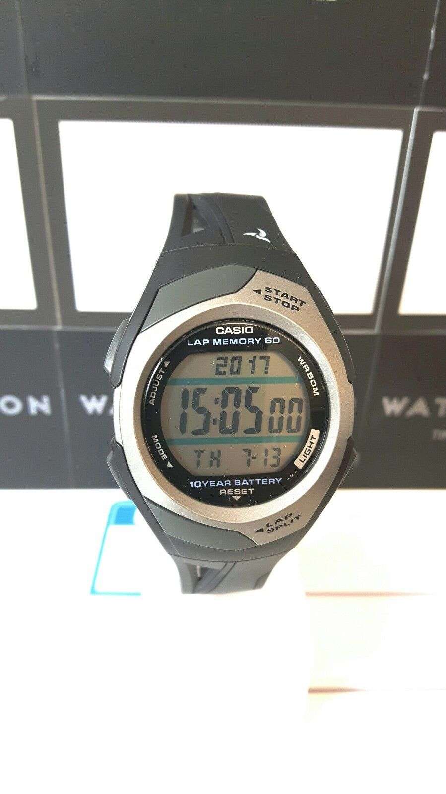 Casio Sport Quartz Digital Black Resin Strap Men's Watch STR-300C-1VER