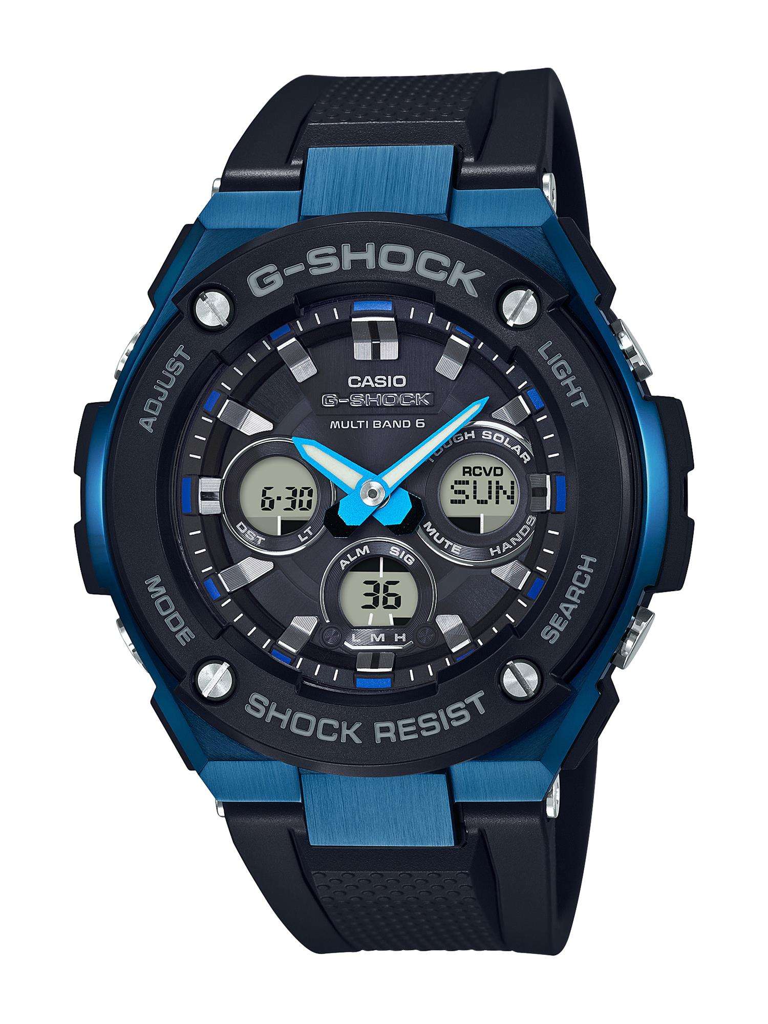 Casio G-Steel Blue Men’s Alarm Chronograph GST-W300G-1A2ER - WatchNation