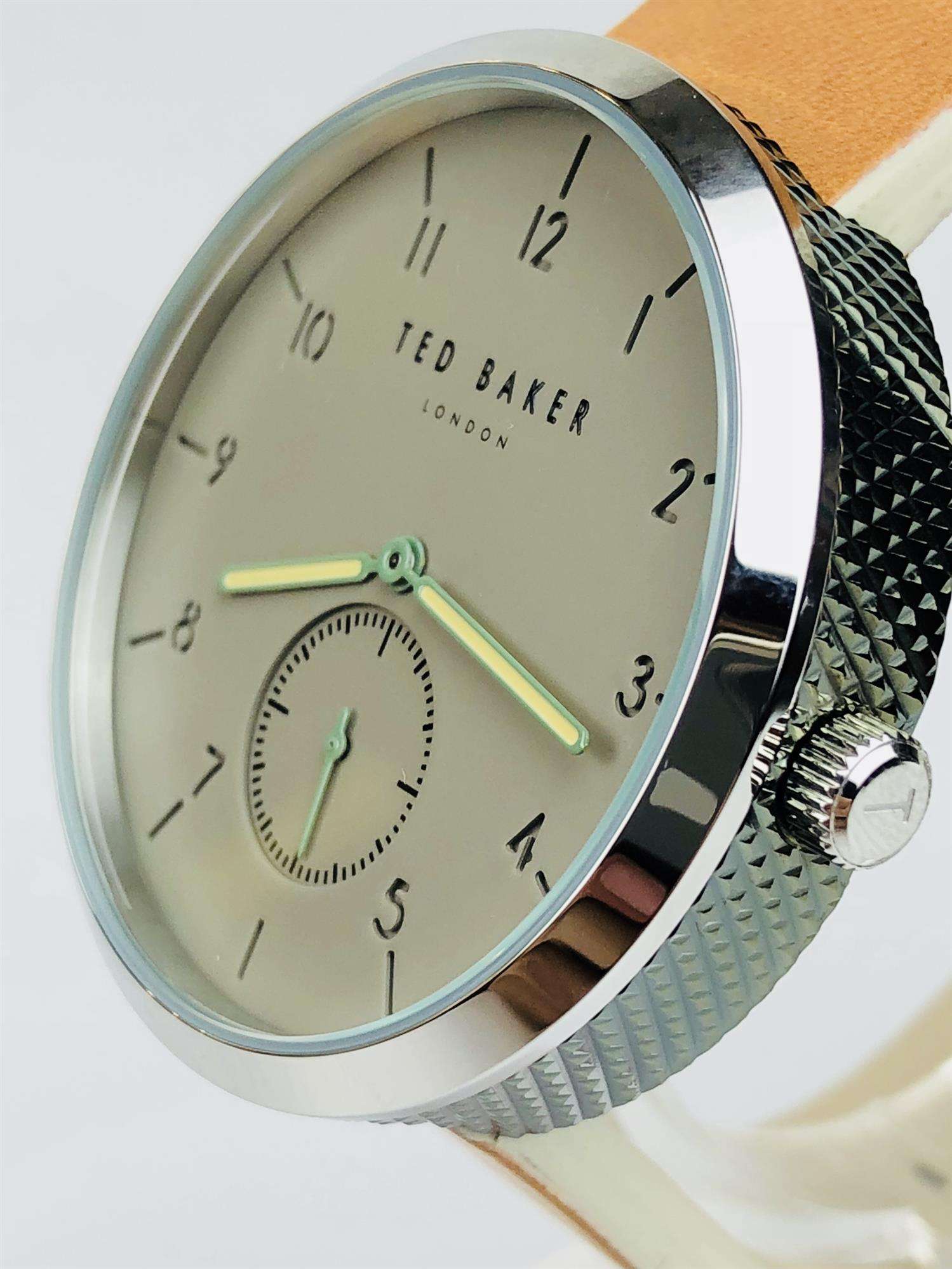 Ted Baker Josh Grey Dial Brown Leather Men's Watch TE50011008