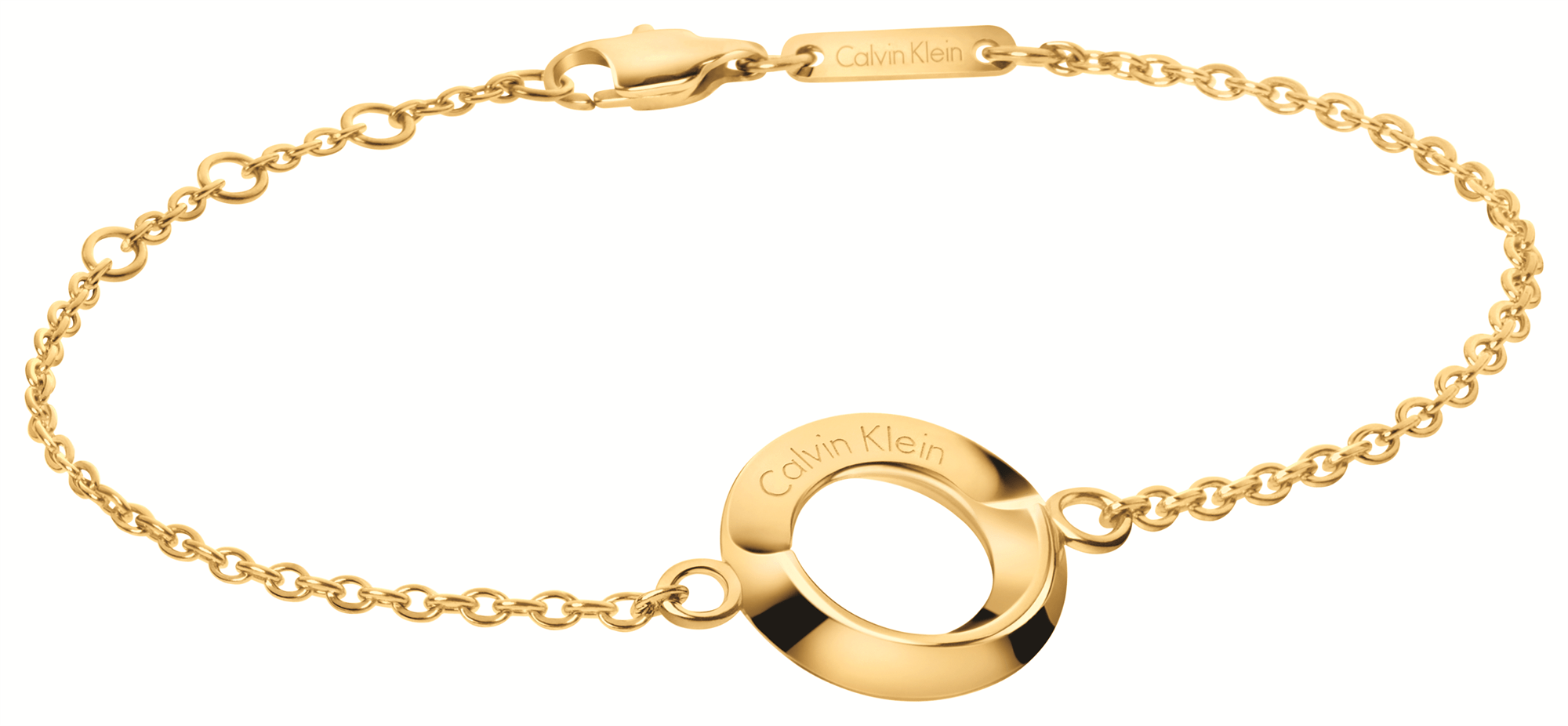 Calvin Klein Gold Toned Stainless Steel Beauty Ladies Bracelet KJ4NJB100100
