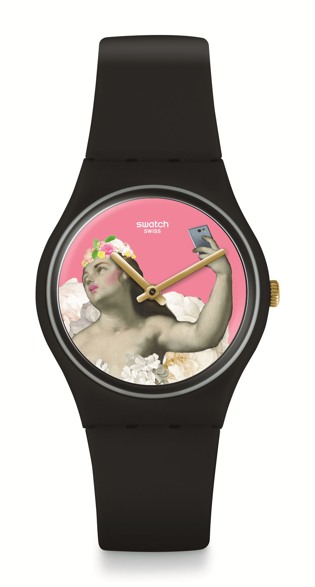 Swatch Pink and Versa Pink Dial Watch GB310