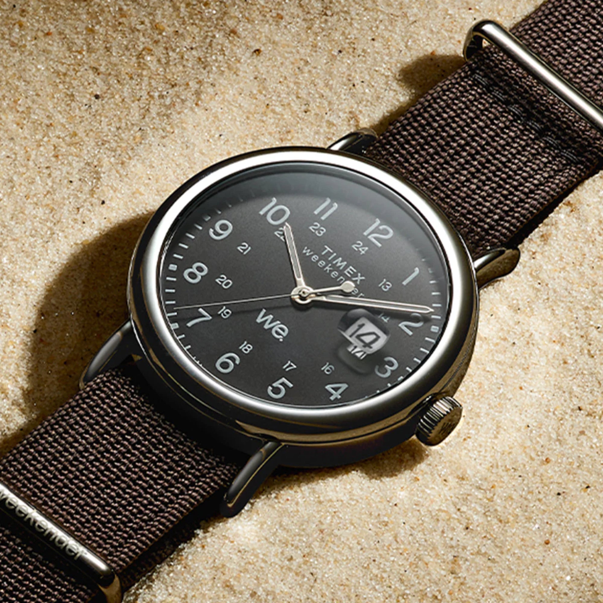 Timex Weekender Black Dial Fabric Strap Men’s Watch TW2W86100