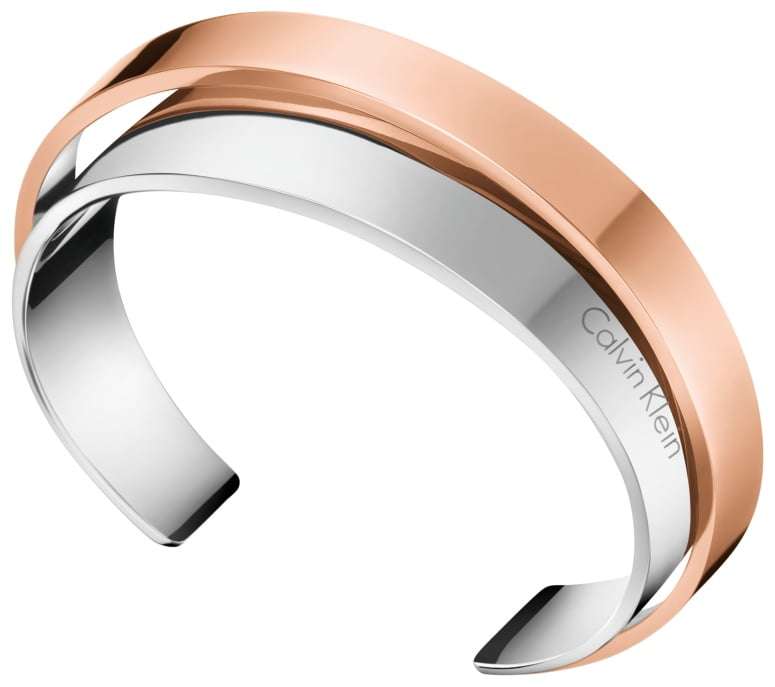 Calvin Klein Two Tone Stainless Steel Ladies Bracelet