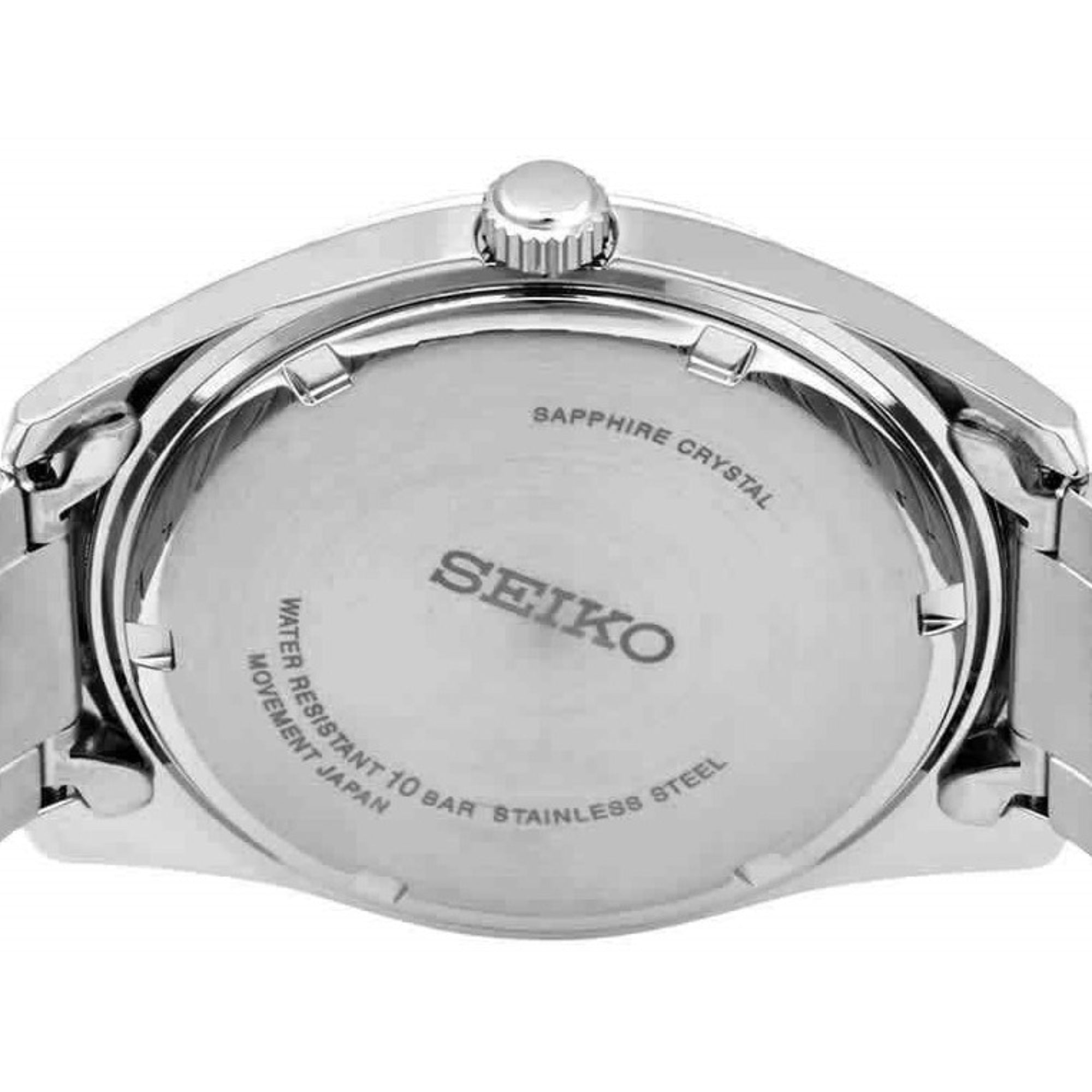 Seiko Conceptual Quartz Silver Sunburst Dial Steel Strap Men's Watch SUR307P1