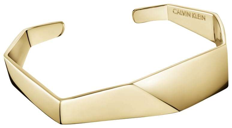 Calvin Klein Origami Gold PVD Stainless Steel Bracelet Jewellery KJATJF10010M