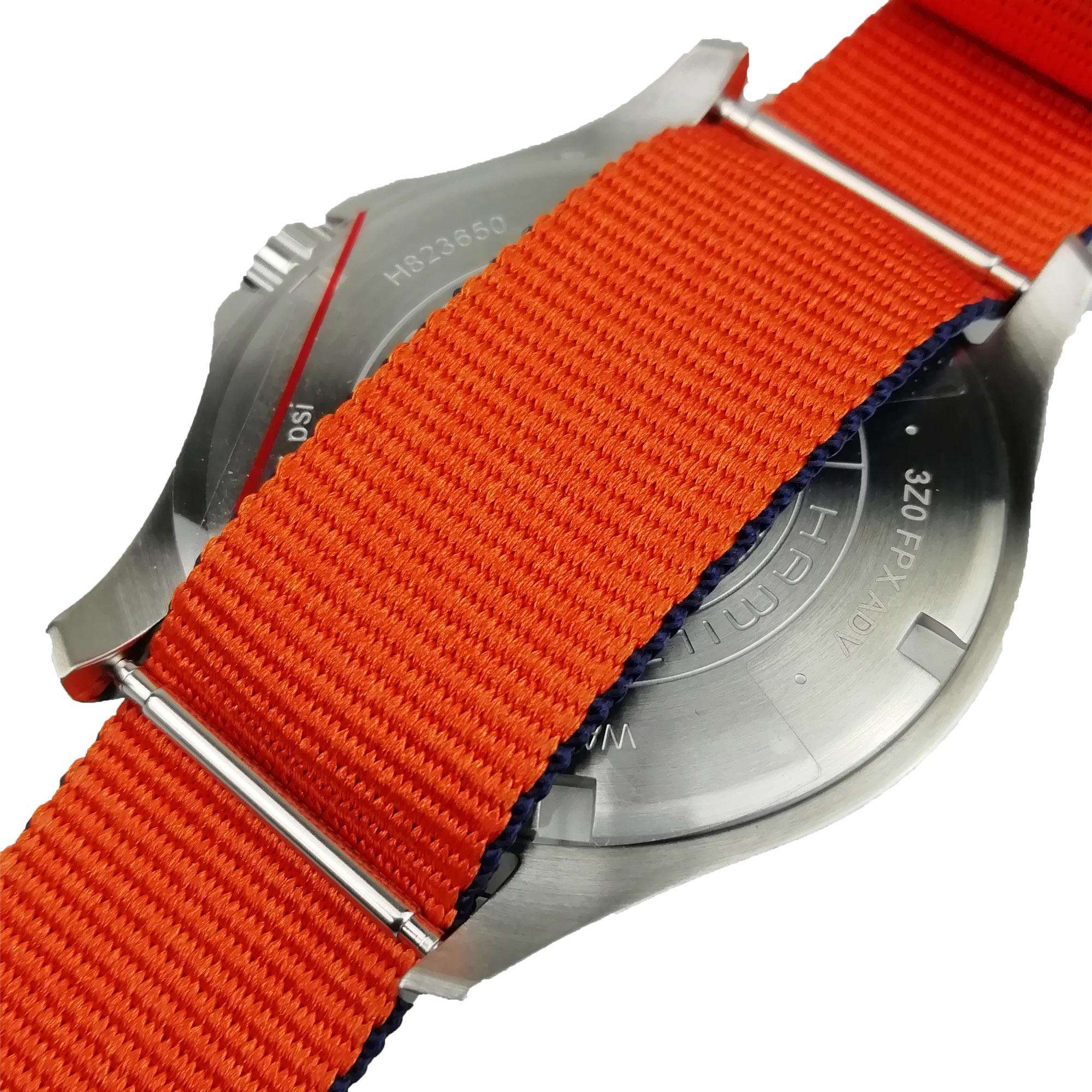 Hamilton Khaki Navy Scuba Automatic Blue Dial Blue NATO Strap Men's Watch H82365941