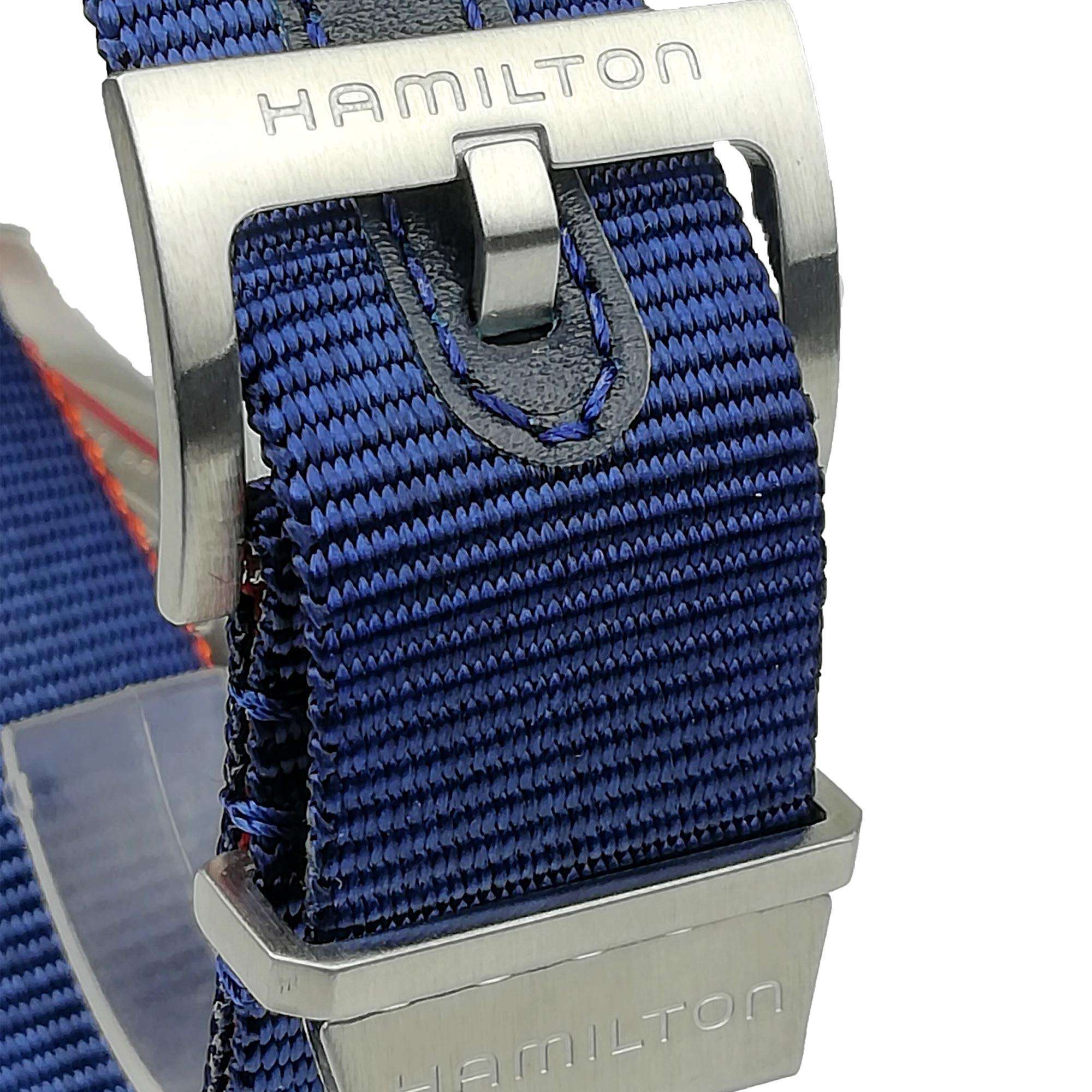 Hamilton Khaki Navy Scuba Automatic Blue Dial Blue NATO Strap Men's Watch H82365941