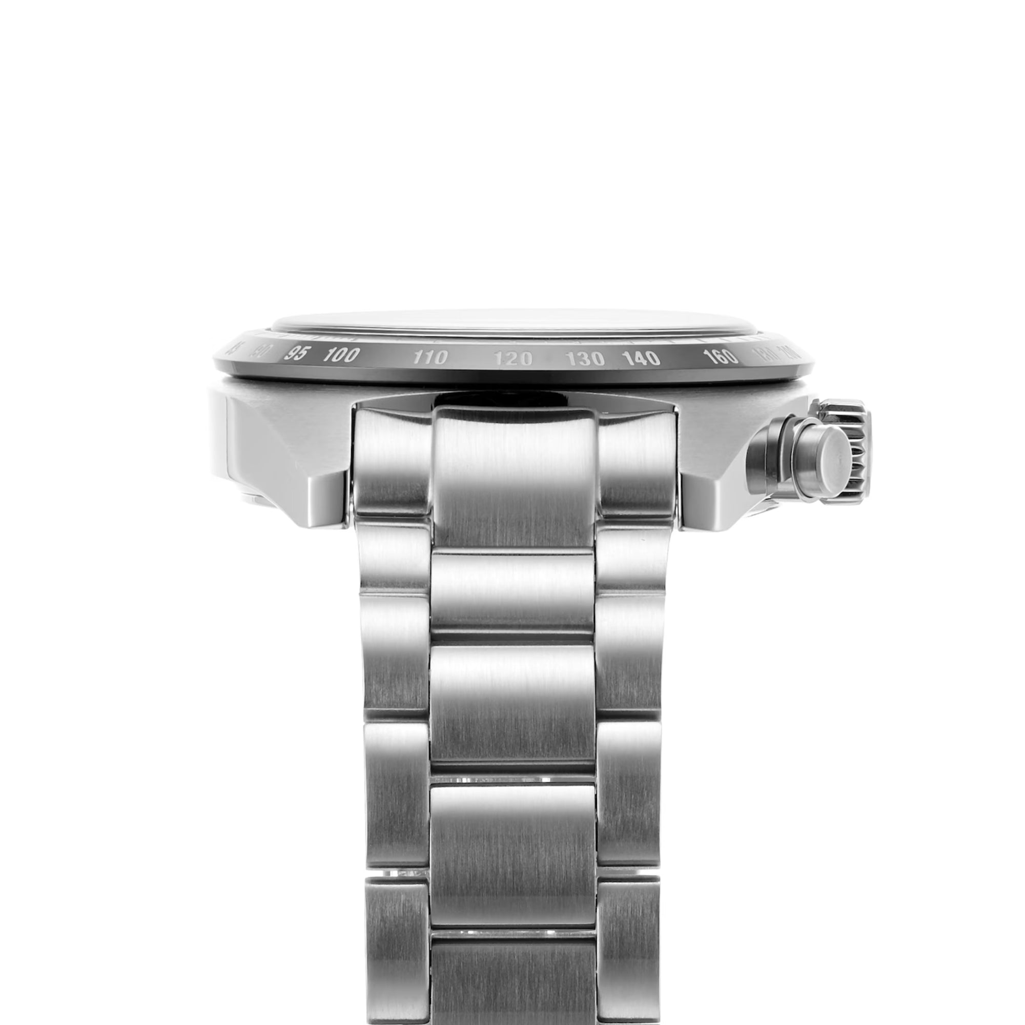 Seiko Prospex Speedtimer Chronograph Solar Quartz Black Dial Steel Bracelet Men's Watch SSC819P1