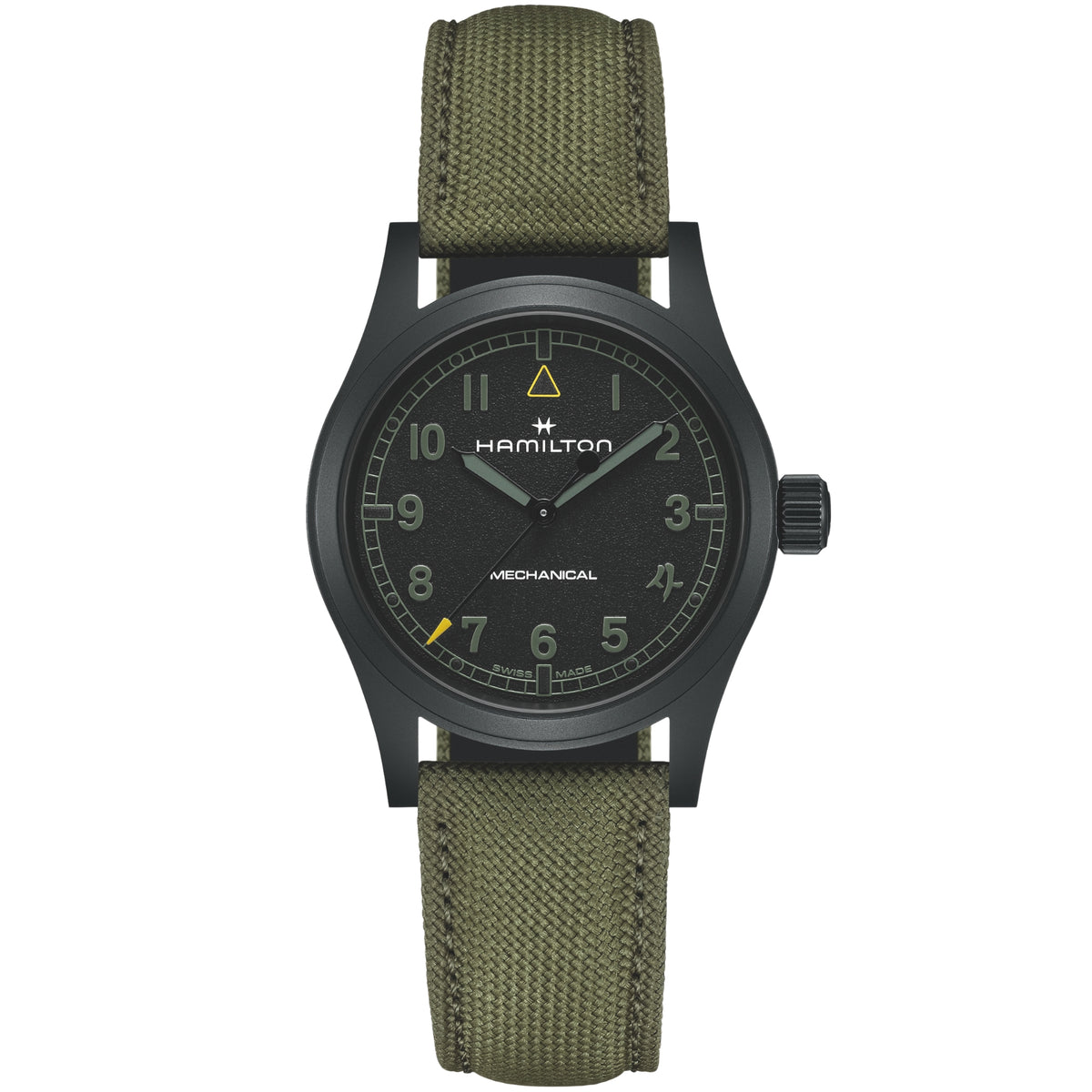 Hamilton Khaki Field 'Call of Duty Modern Warfare 4' 38mm Special Edition Black Dial Textile Mens Manual-Wind Watch H69469930