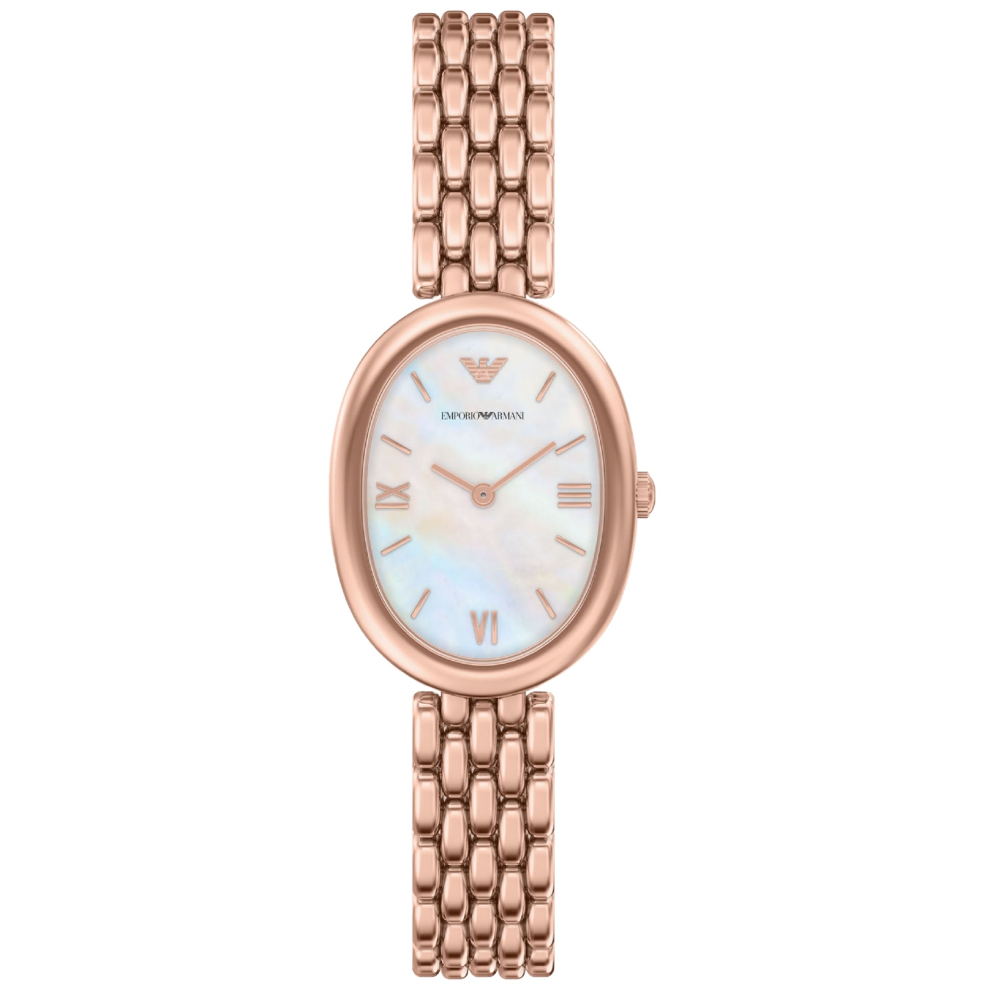 Emporio Armani Sinfonia 26mm White Mother of Pearl Dial Steel Ladies Quartz Watch AR11775