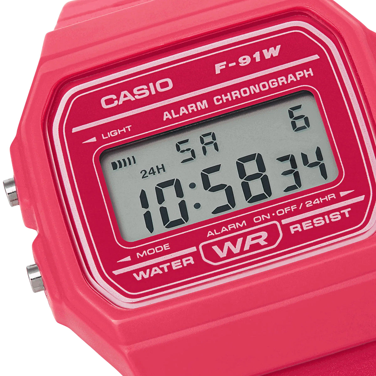 Casio Classic Rosa Uhr F-91WC-4AEF