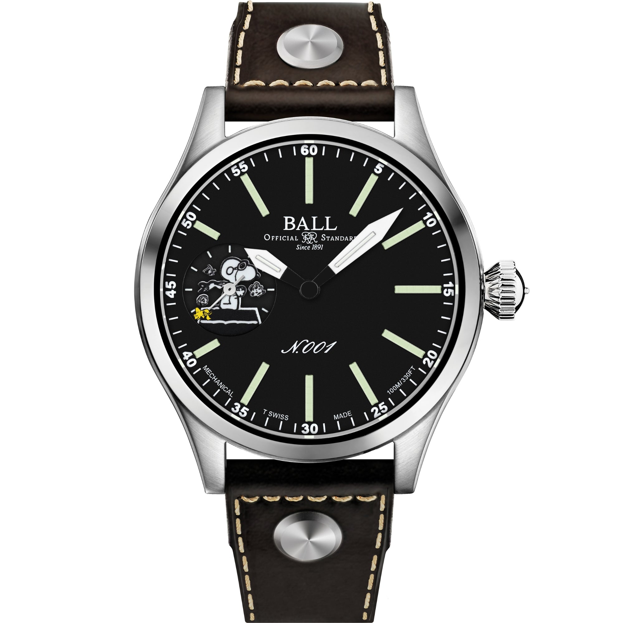 BALL Engineer Master II 46mm Snoopy Flying Ace Limited Edition Black D