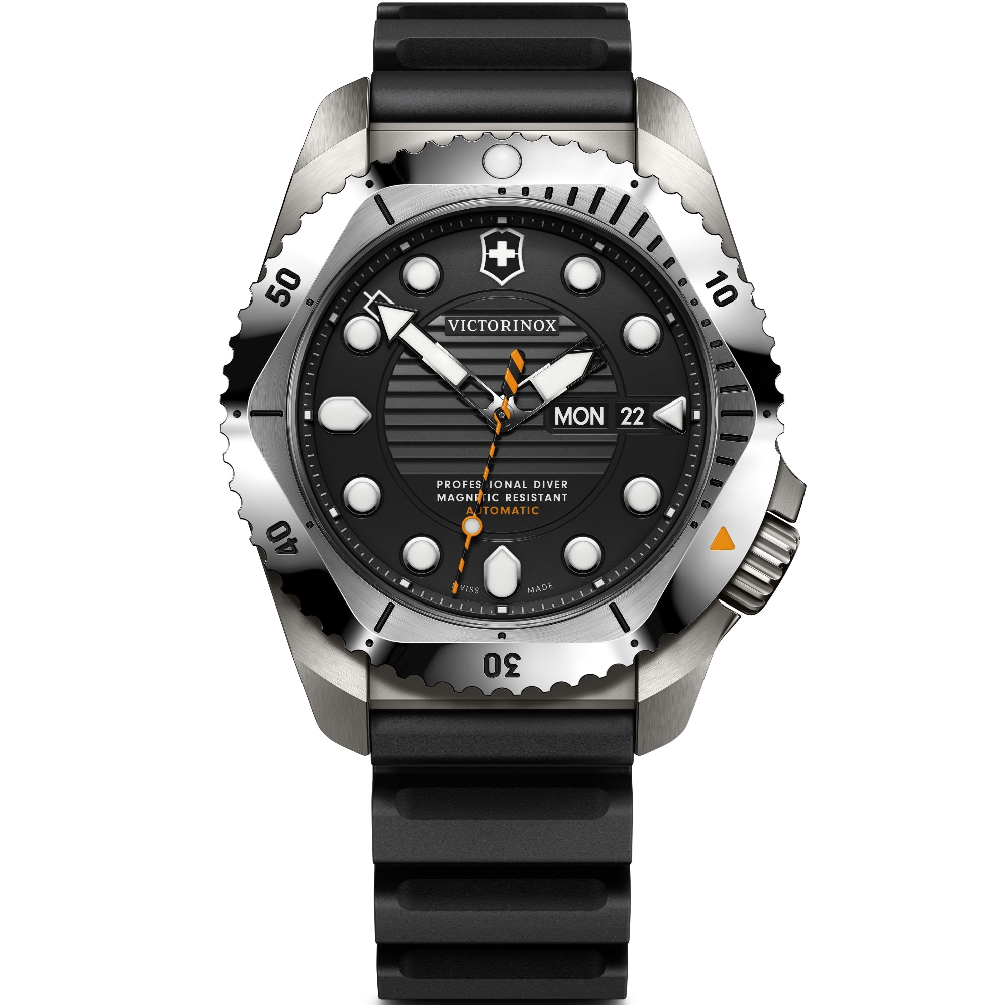 Victorinox Dive Pro 43mm Black Matt Dial Rubber Mens Automatic Watch 242070
