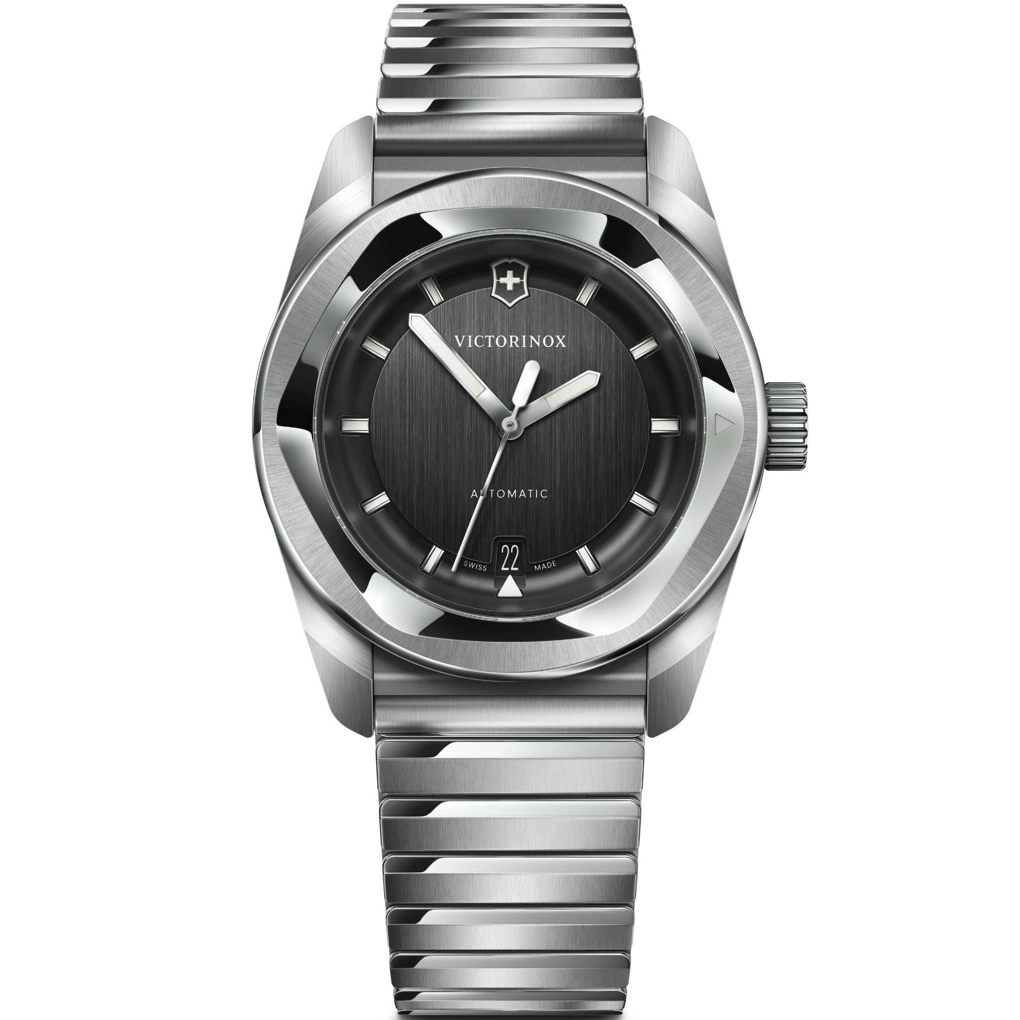 Victorinox Concept One 39mm Black Dial Steel Mens Automatic Watch 242059