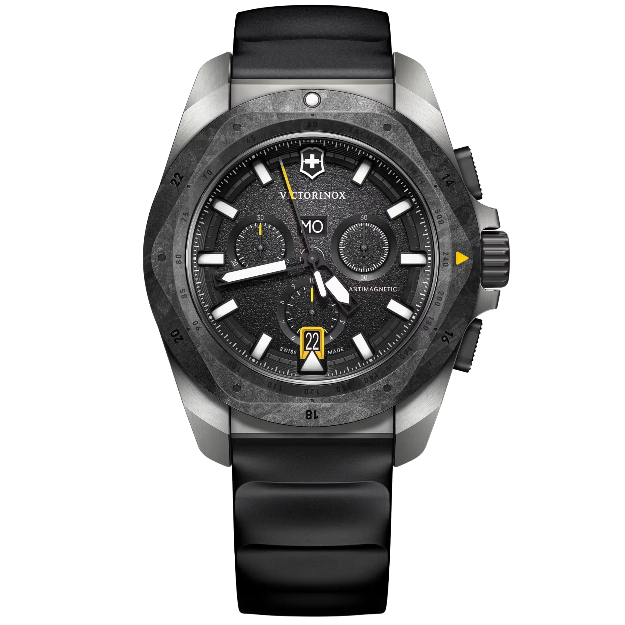 Victorinox I.N.O.X. Titanium Chronograph black dial watch 242011 front view