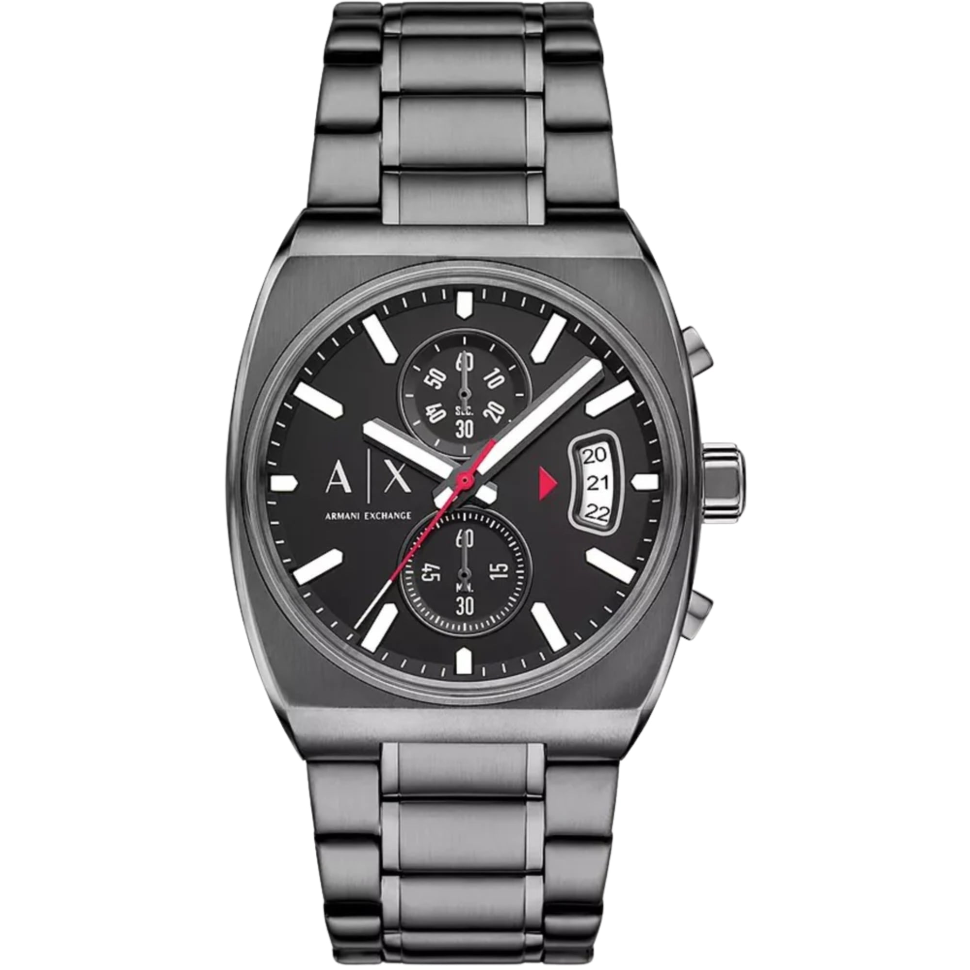 Armani Exchange Oliver 40mm Chronograph Black Dial Steel Mens Quartz Watch AX2823
