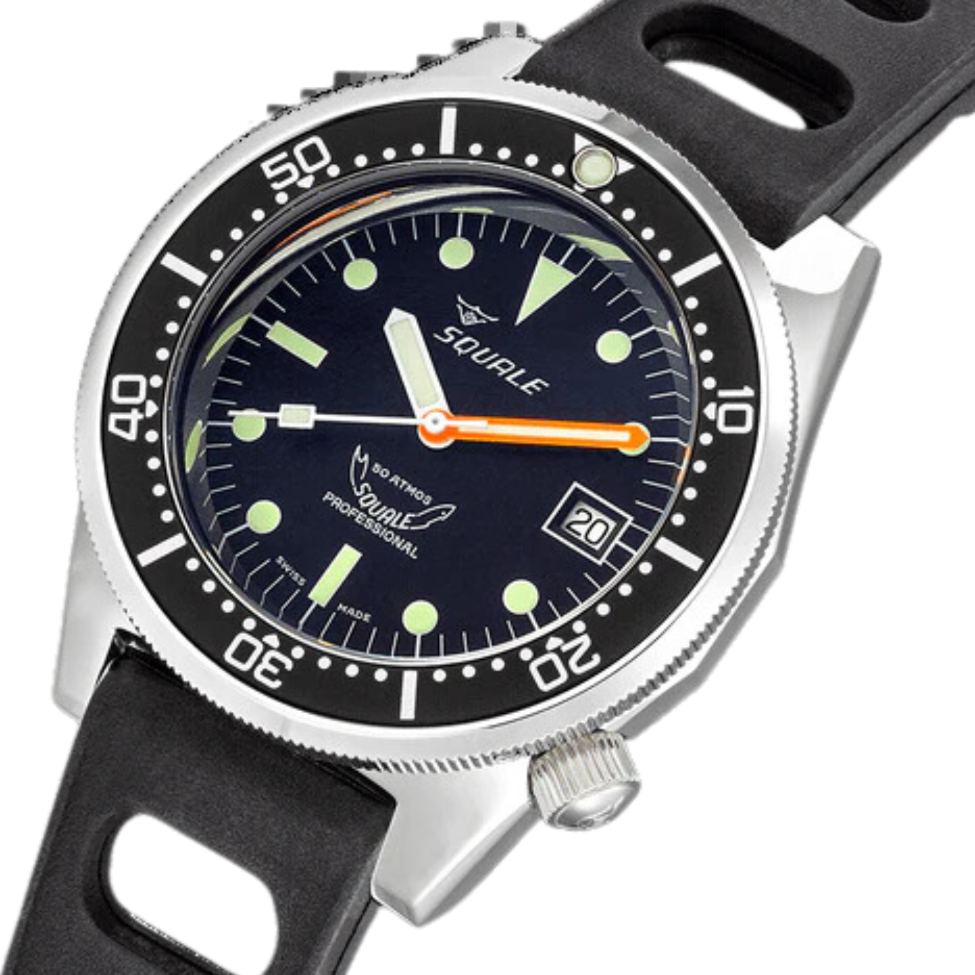 Squale Super-Squale Automatic Grey Dial Milanese Stainless Steel Bracelet Men’s Watch SUPERSSG.AC