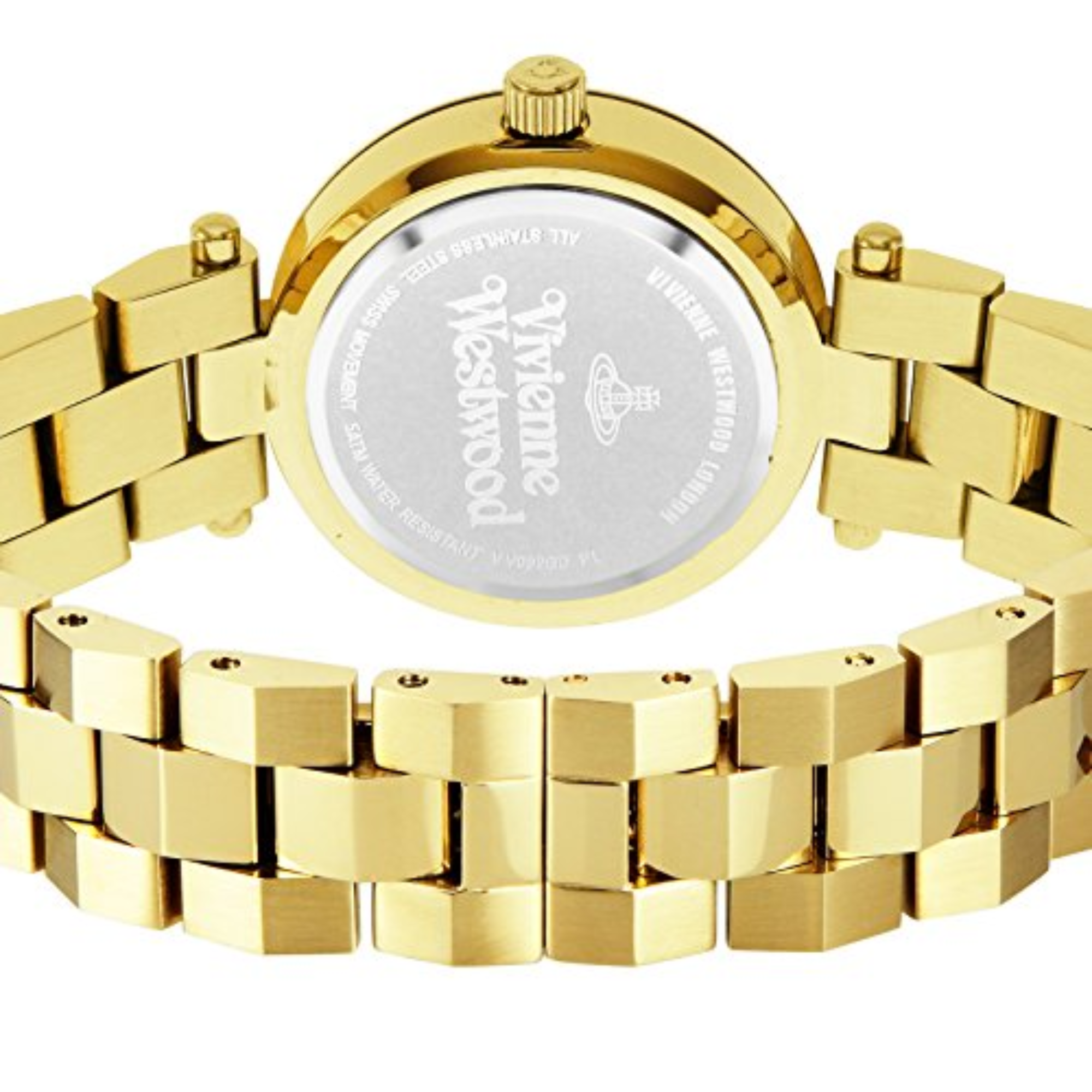 Vivienne Westwood Exclusive Sudbury Quartz Gold Dial Plated Steel Bracelet Ladies Watch VV092GD