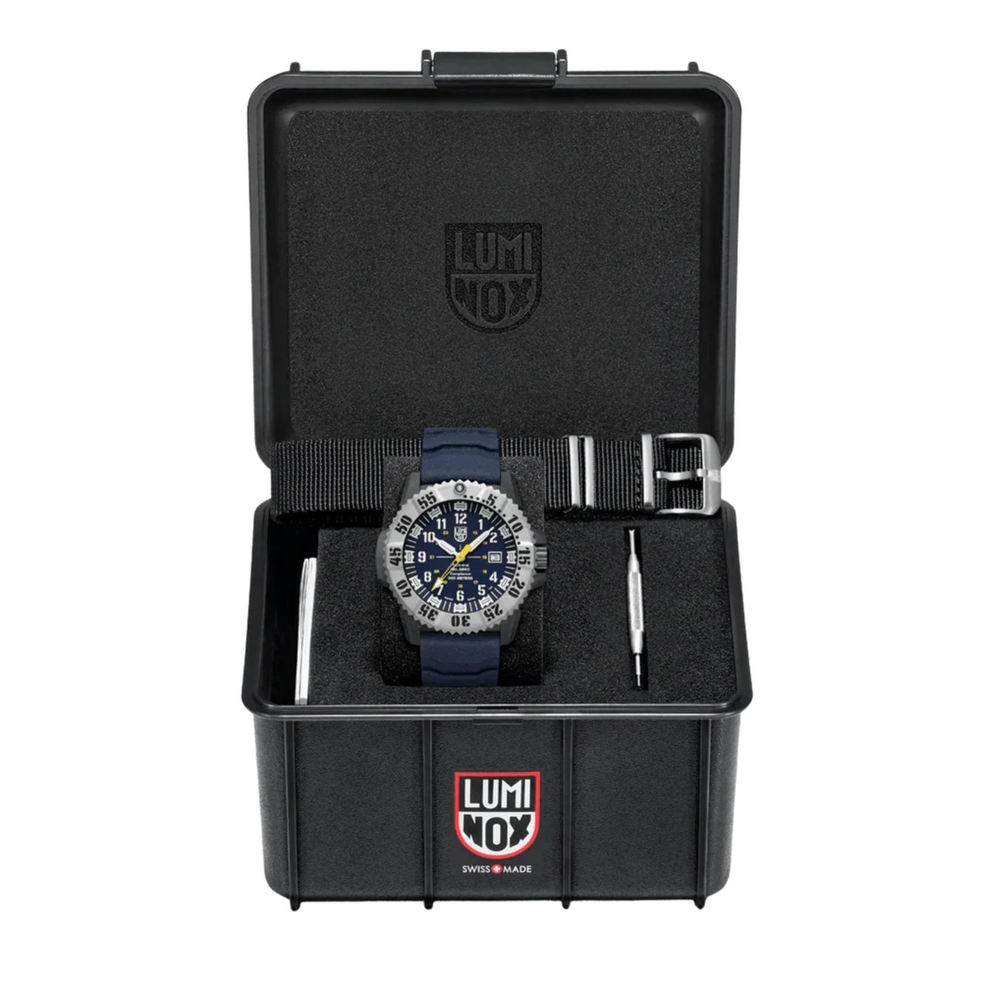 Luminox MIL-SPEC 46mm Blue Dial Rubber Mens Quartz Watch XL.3355.SET