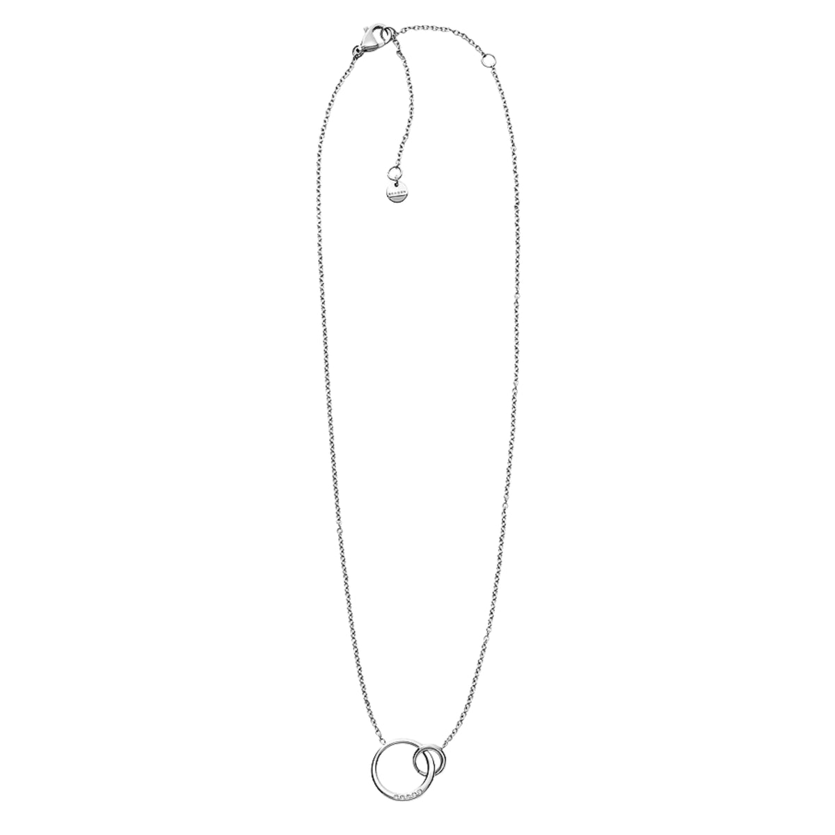 Skagen Kariana Silver-Tone Crystal Pendant Women's Necklace SKJ1053040
