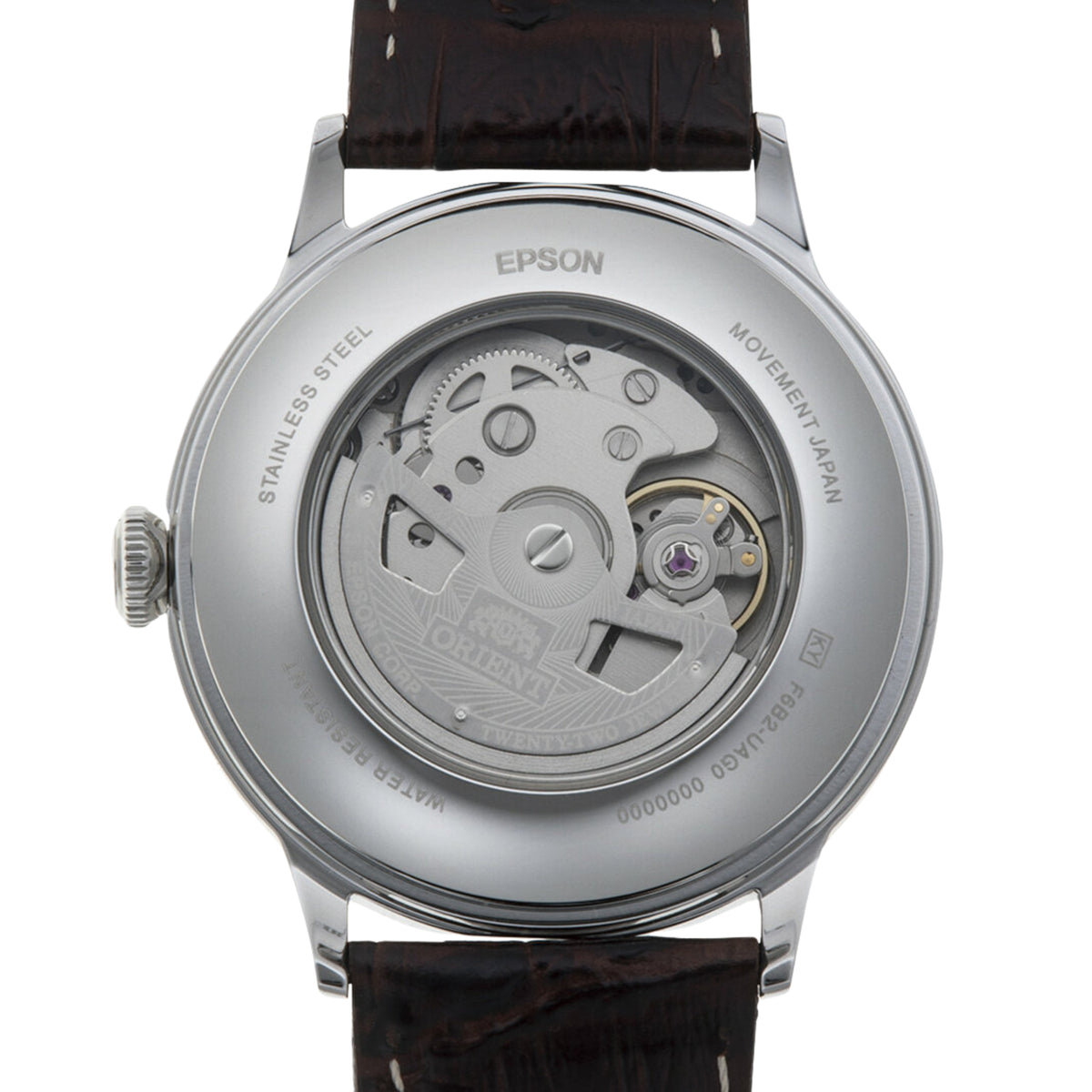 Orient Bambino 40,5 mm Bordeaux Zifferblatt Leder Herren Automatik Uhr RA-AK0705R30B