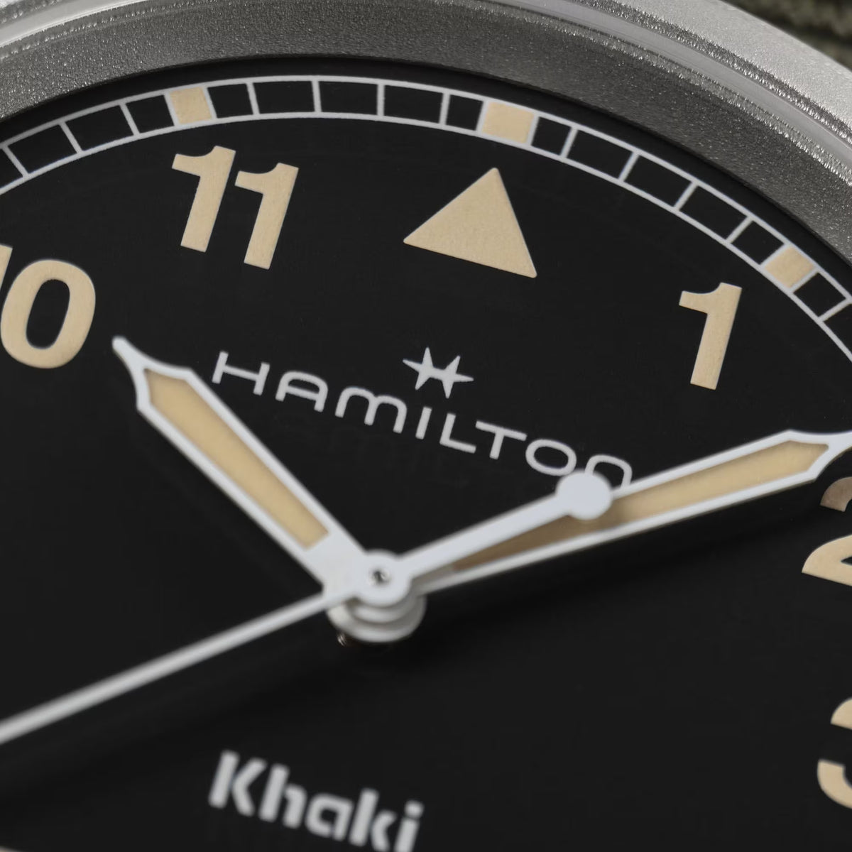 Hamilton Khaki Field 38mm Black Dial NATO Mens Quartz Watch H69401930