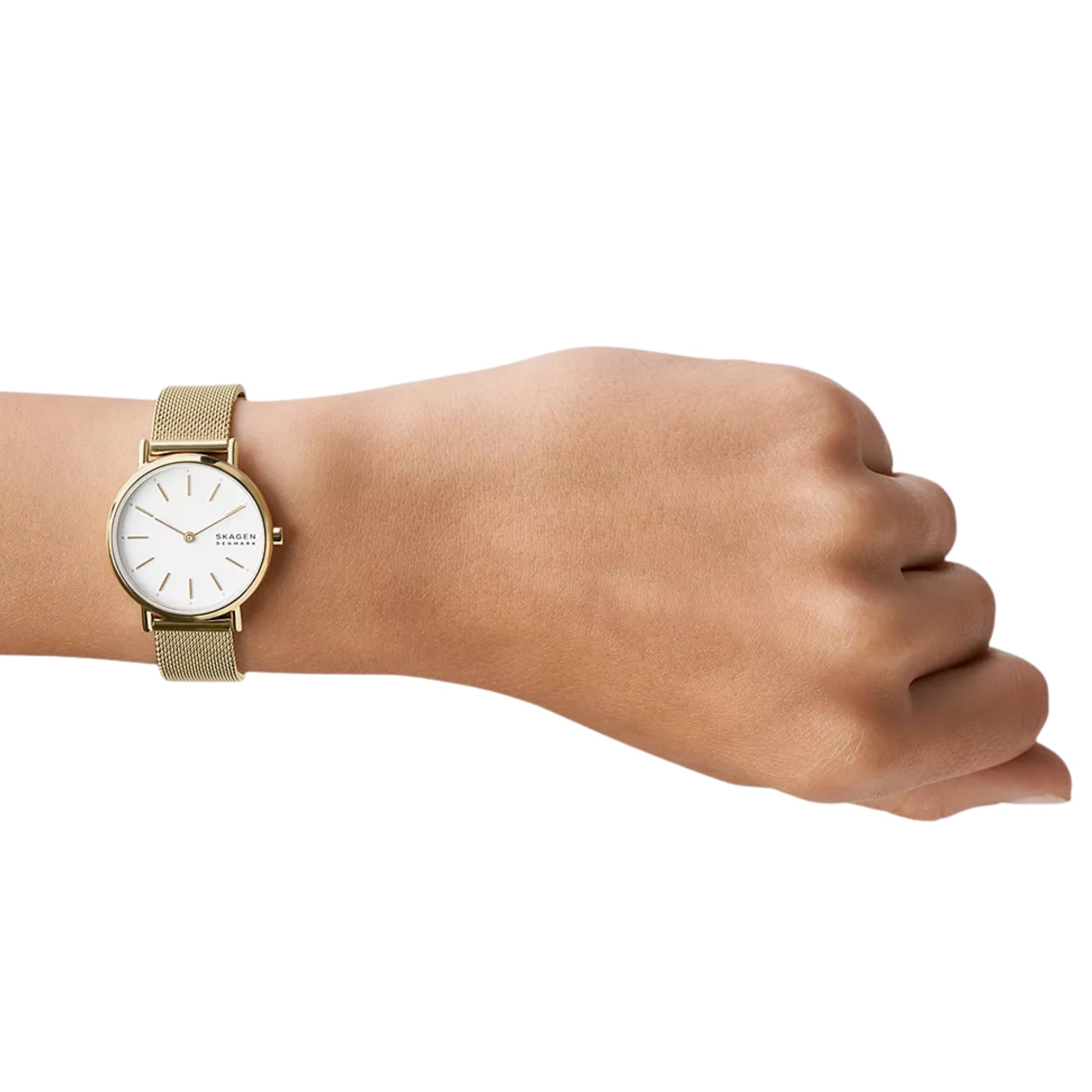 Skagen Signatur Lille 30mm White Silver Dial Steel Ladies Quartz Watch SKW2693