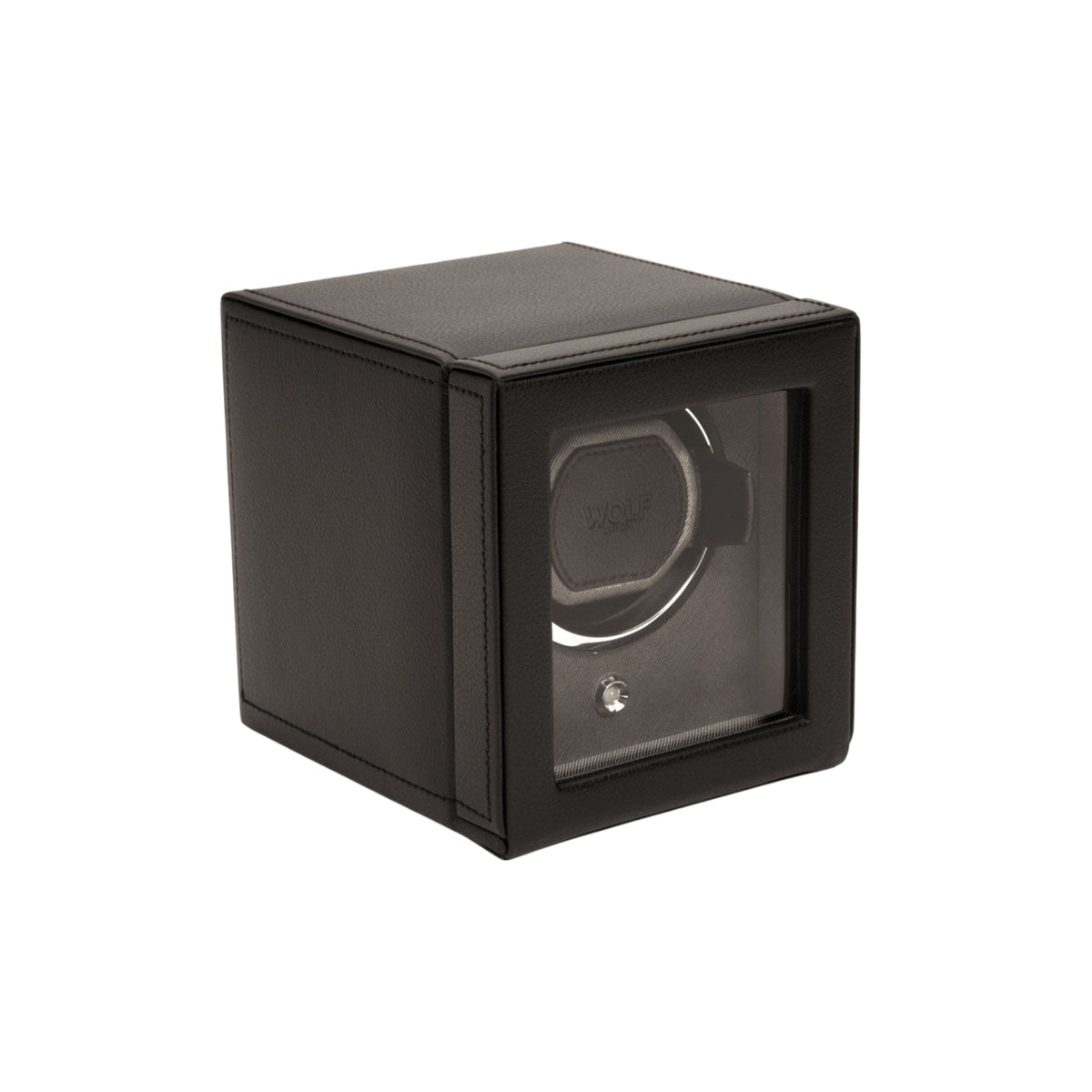 WOLF Cub Black Single Watch Winder with Cover 461103