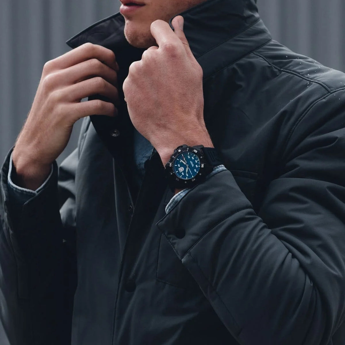Luminox Master Carbon Seal 45mm Blaues Zifferblatt Gummi Herren Automatik Uhr XS.3863