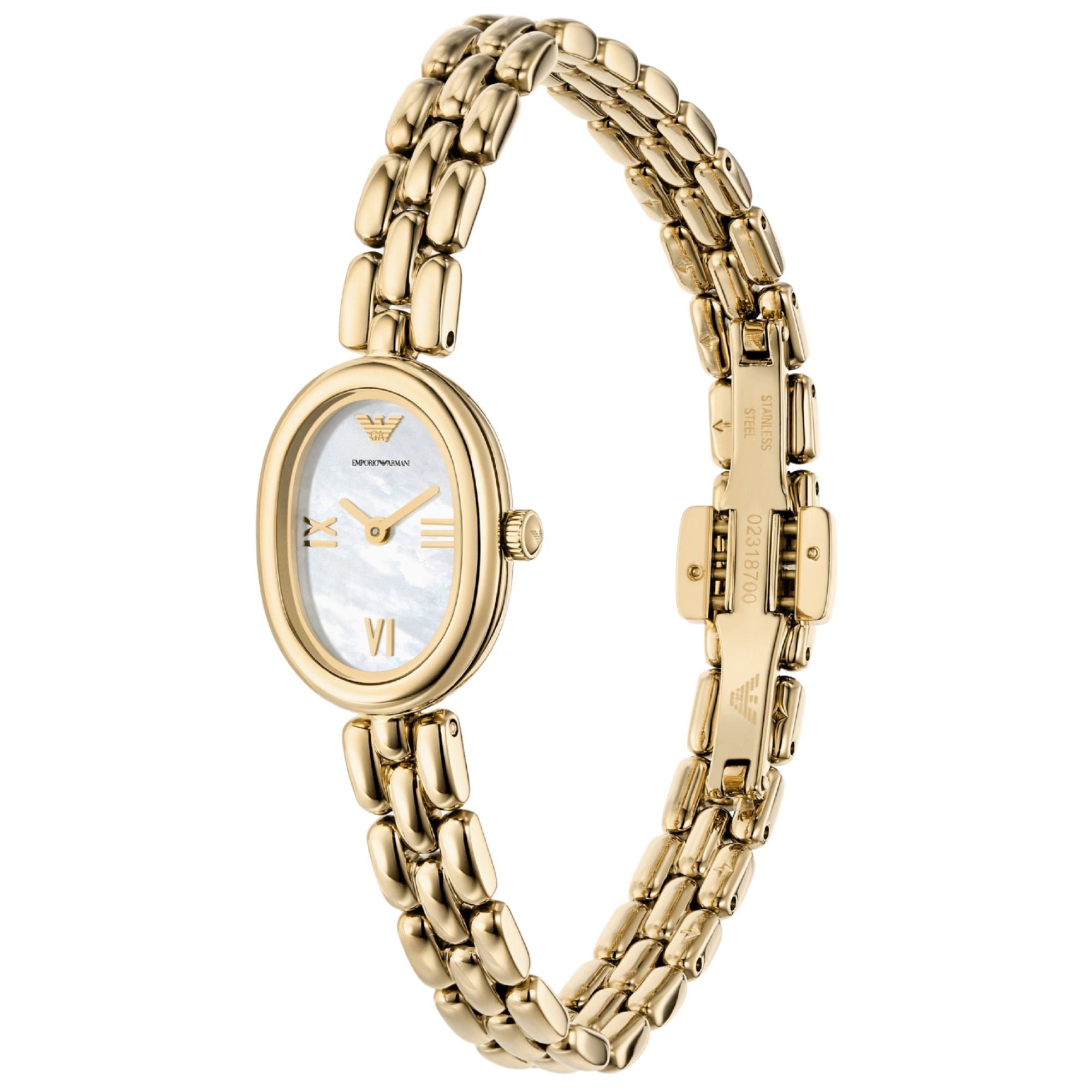 Emporio Armani Sinfonia 24mm White Dial Steel Ladies Quartz Watch AR11721