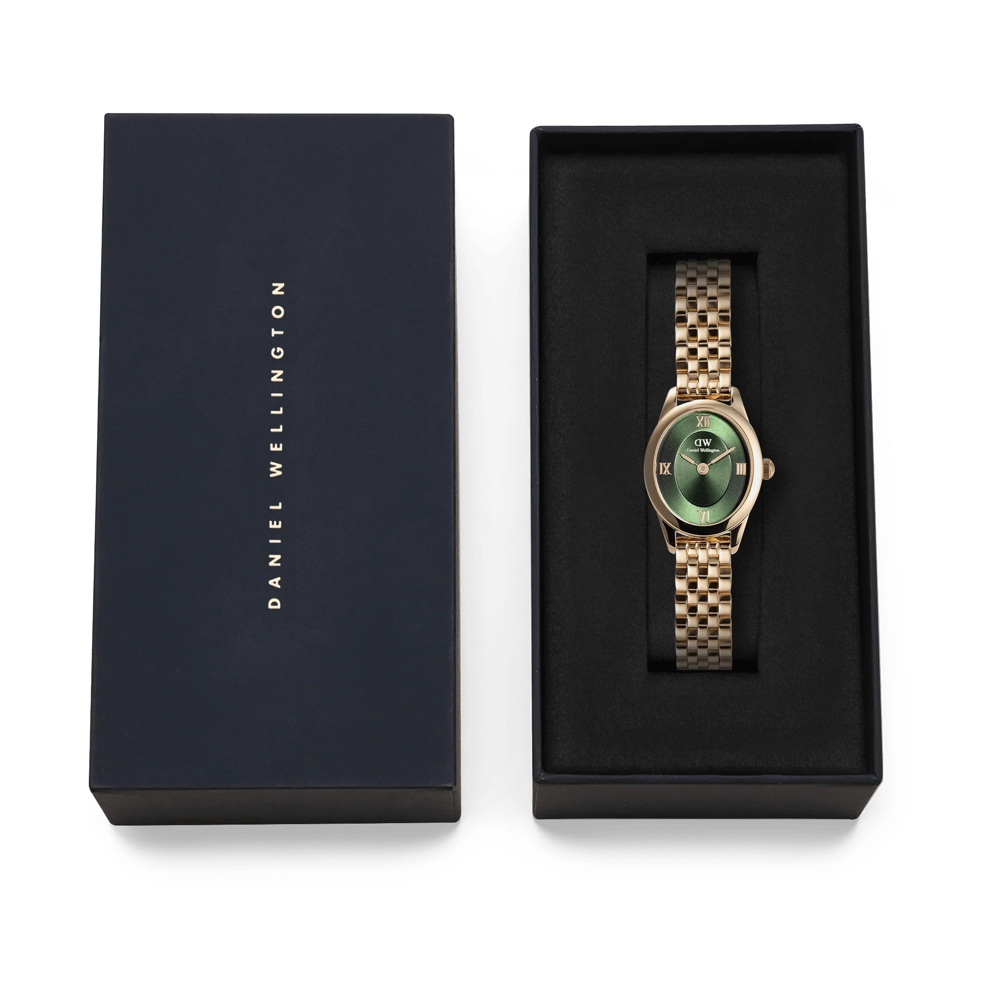 Daniel Wellington Ophelia 22mm Green Dial Steel Ladies Quartz Watch DW00100804