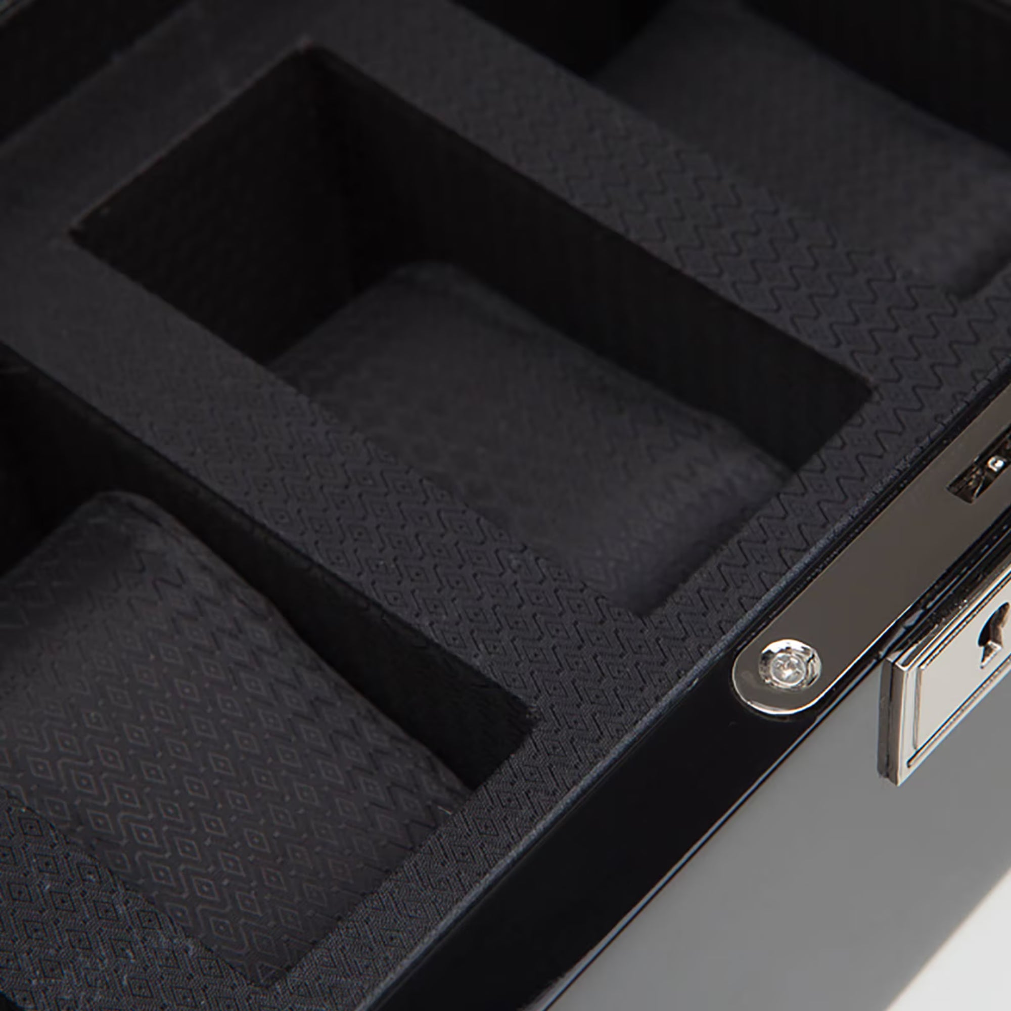 WOLF SAVOY BLACK 5-PIECE WATCH BOX 461570