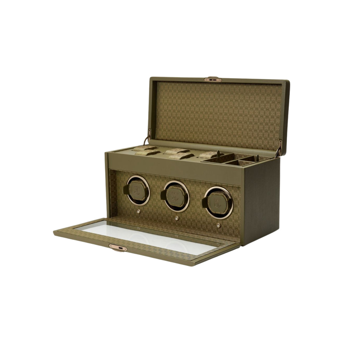 WOLF Earth 190th Anniversary Collection Olive Triple Watch Winder 190541