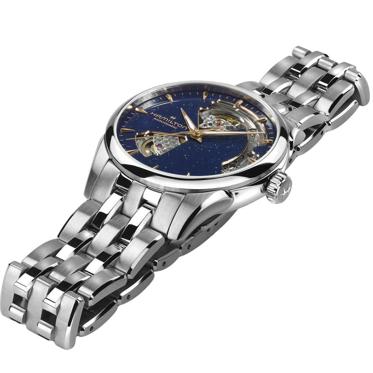 Hamilton Jazzmaster 36mm Open Heart Blue Dial Steel Automatic Watch H32215142