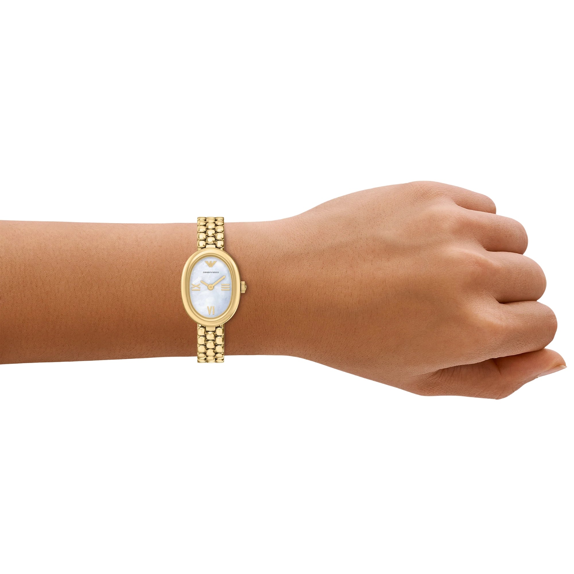 Emporio Armani Sinfonia 24mm White Dial Steel Ladies Quartz Watch AR11721