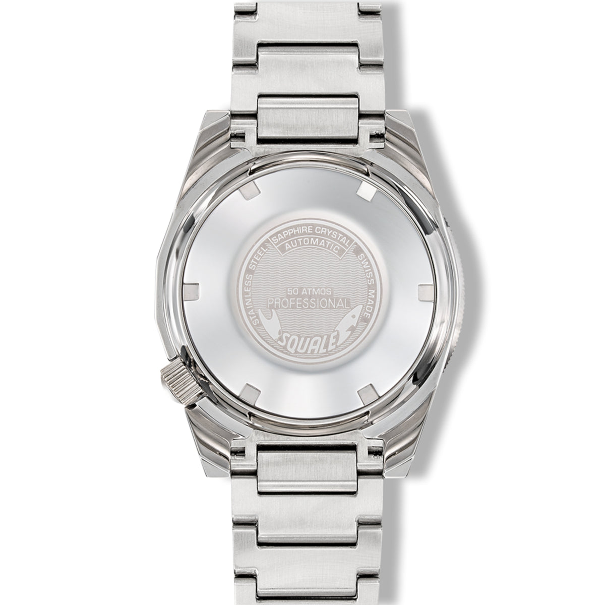 Squale 1521 Full Luminous Militaire 42mm White Dial Steel Mens Automatic Watch 1521FUMIWT.SQ20B