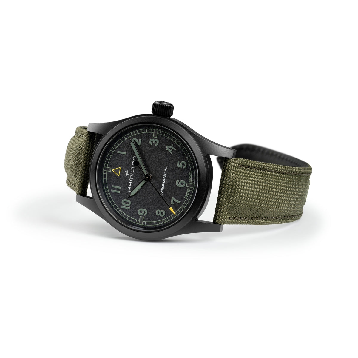 Hamilton Khaki Field 'Call of Duty Modern Warfare 4' 38mm Special Edition Black Dial Textile Mens Manual-Wind Watch H69469930
