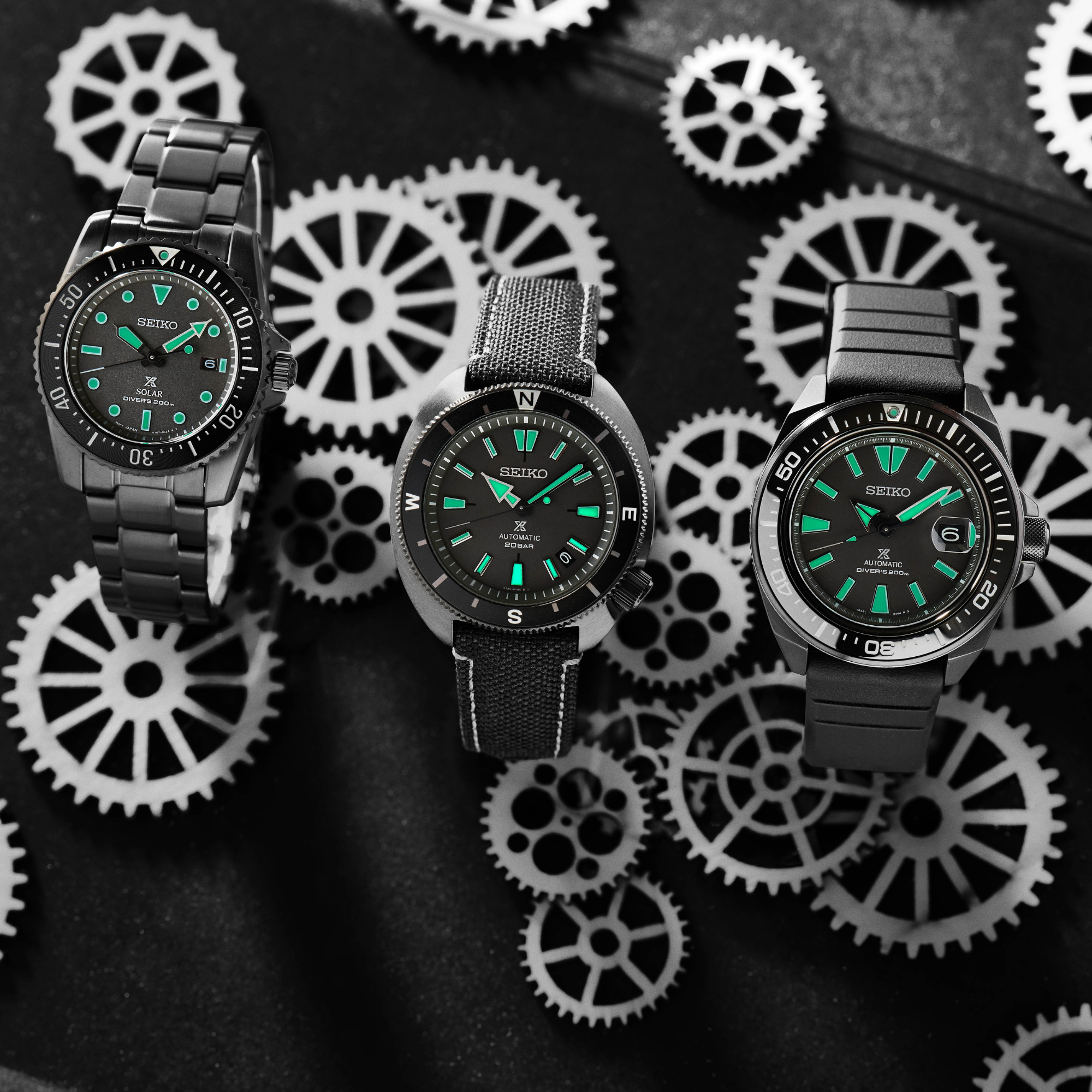 Seiko Prospex Black Series Night Vision Tortoise Automatic Limited Edition Watch SRPH99K1