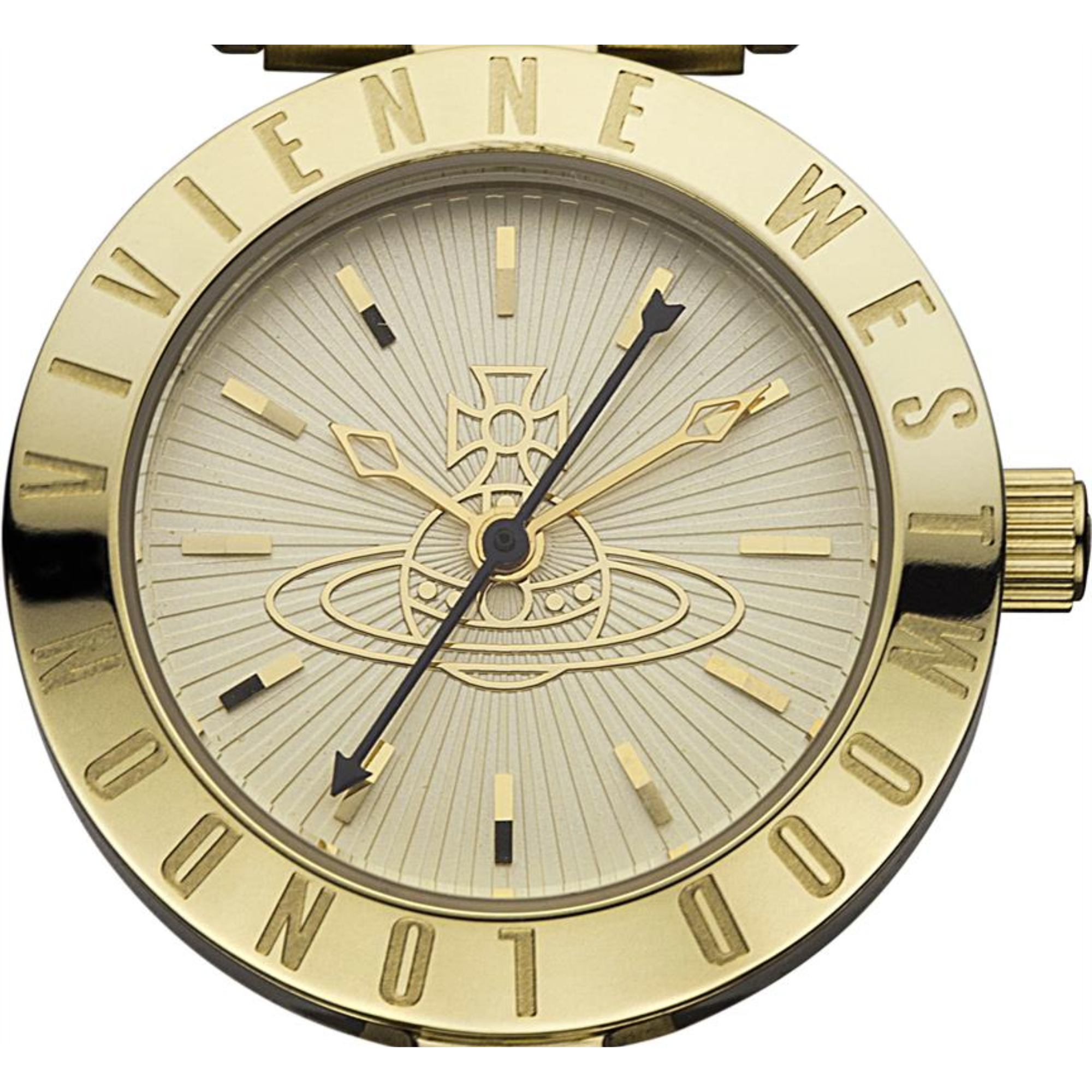 Vivienne Westwood Exclusive Sudbury Quartz Gold Dial Plated Steel Bracelet Ladies Watch VV092GD