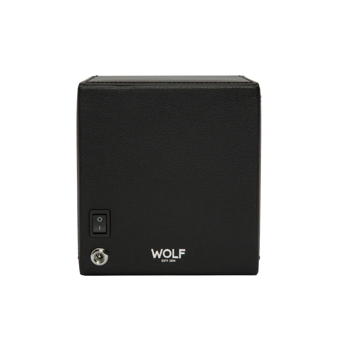 WOLF Cub 461103 back view showing power switch, DC power socket, and printed brand logo